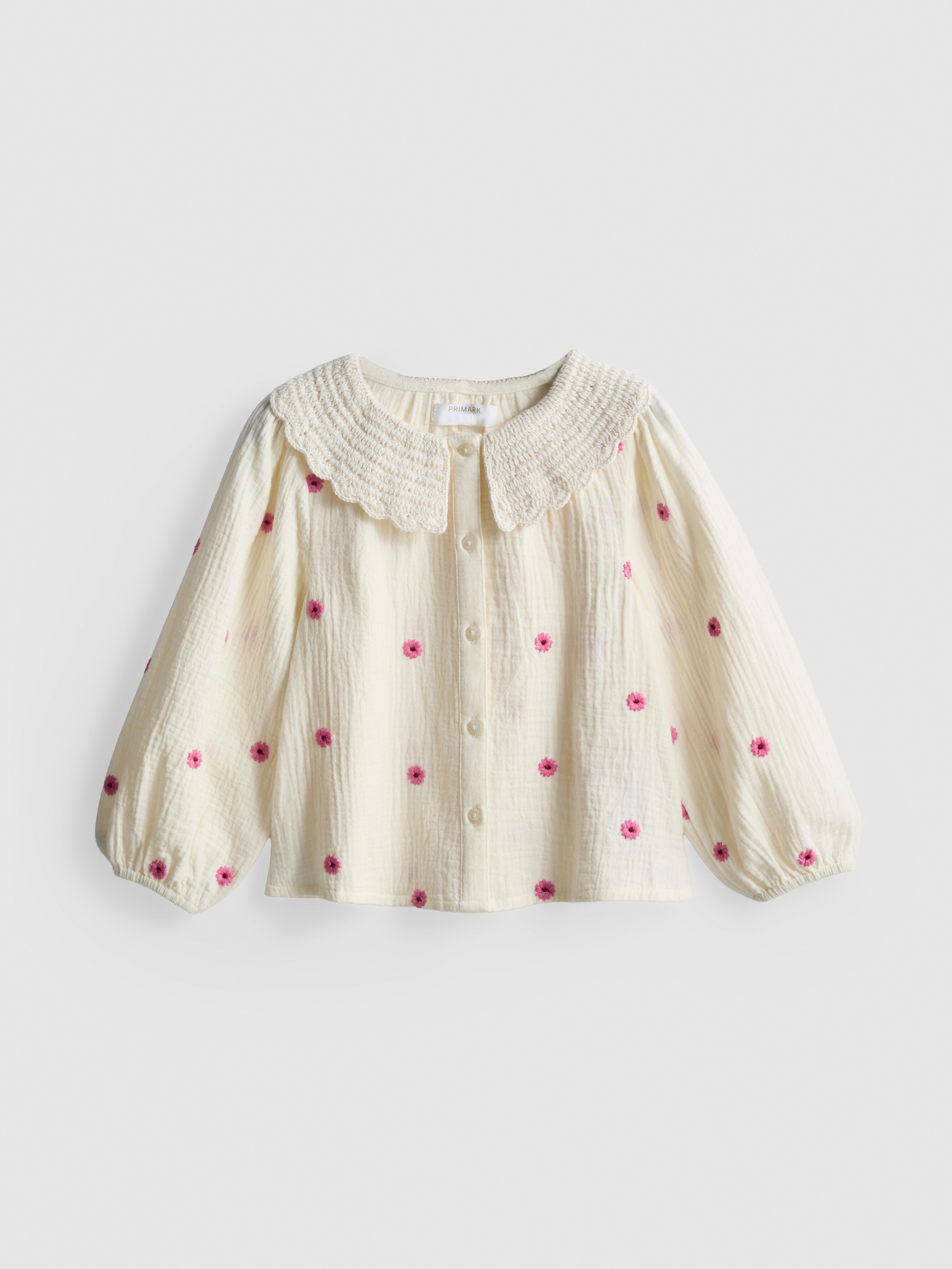 1-9yrs | Crochet Collared Blouse