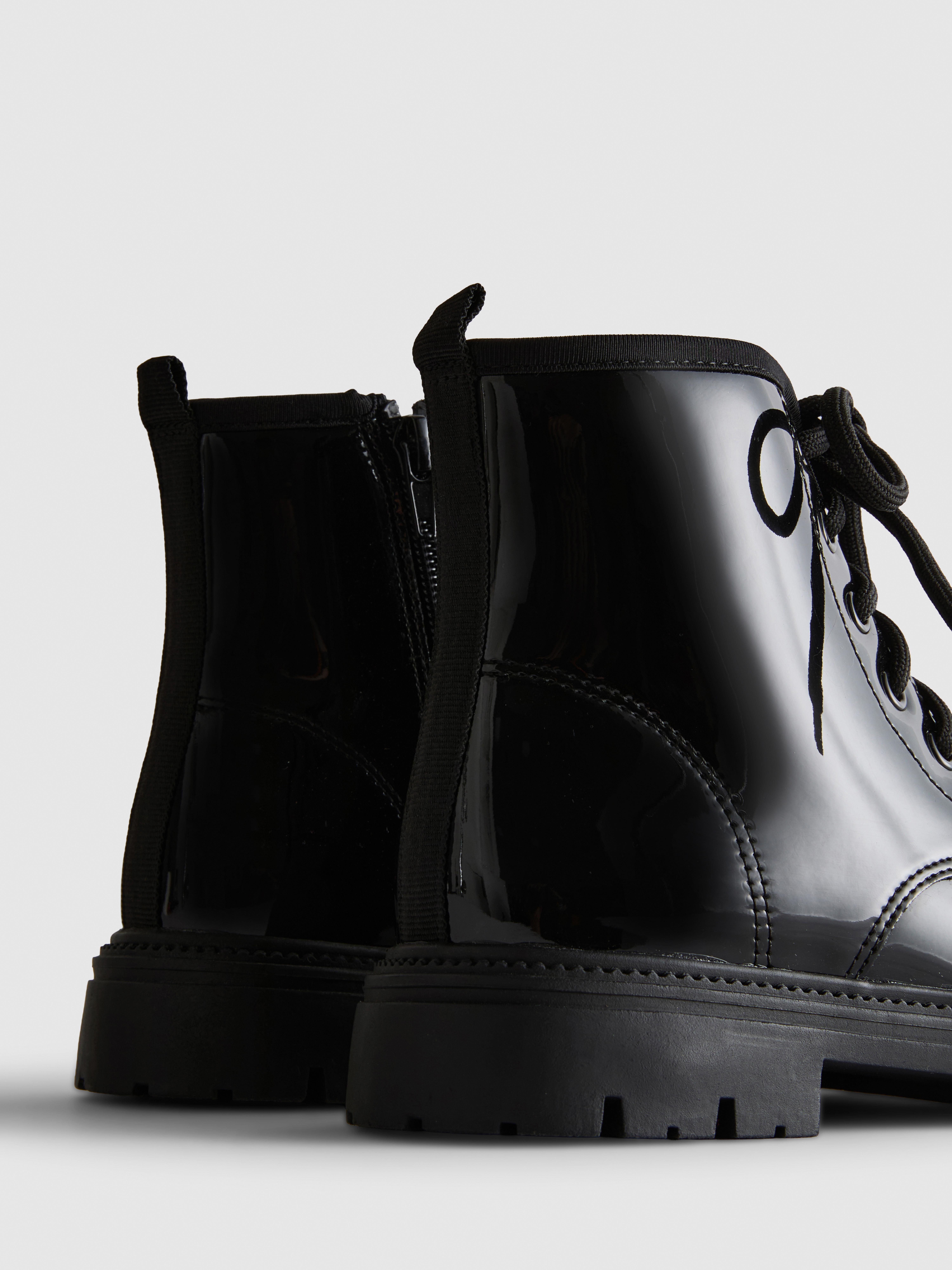 Lace-Up Ankle Boots