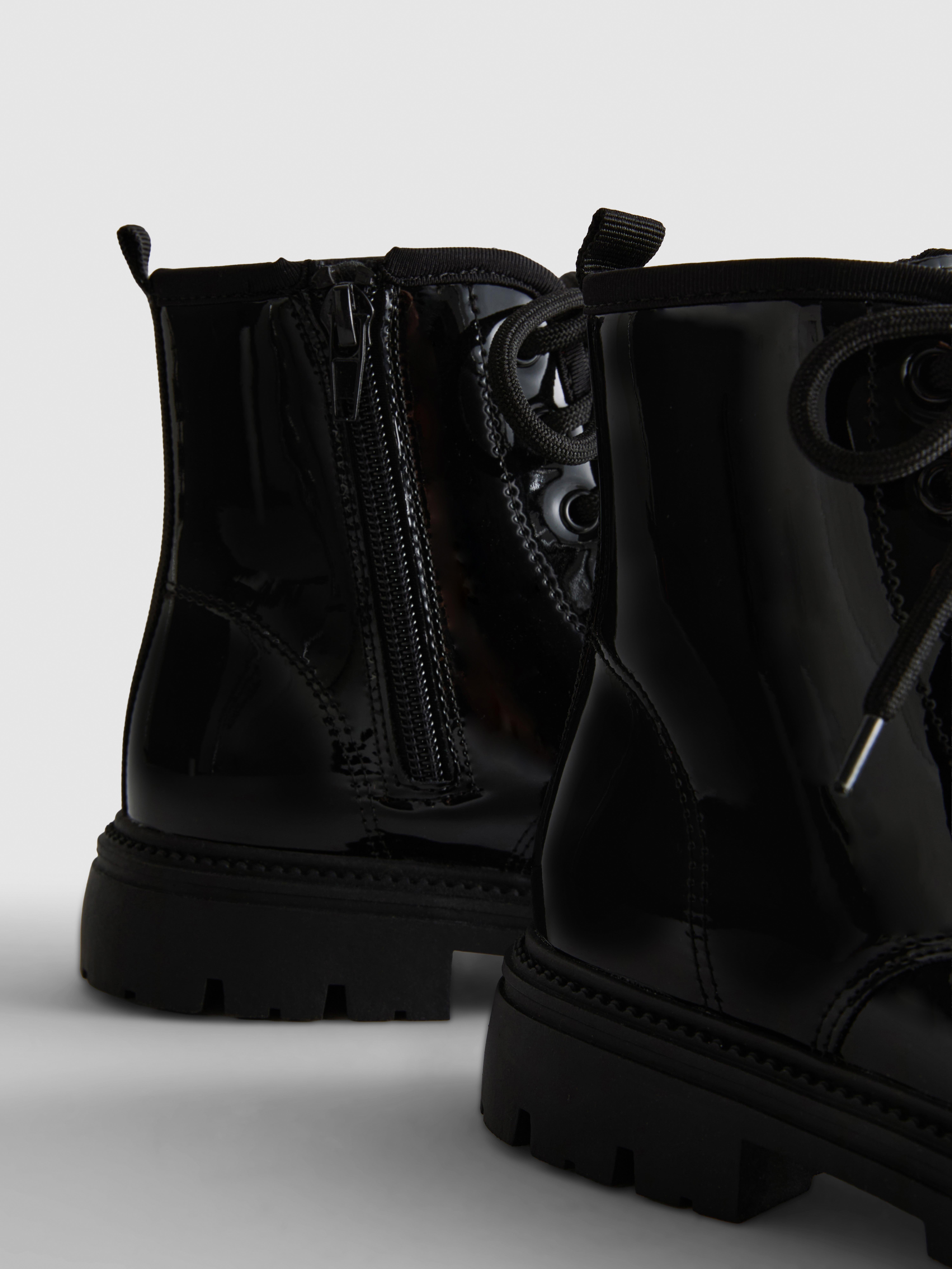 Lace-Up Ankle Boots