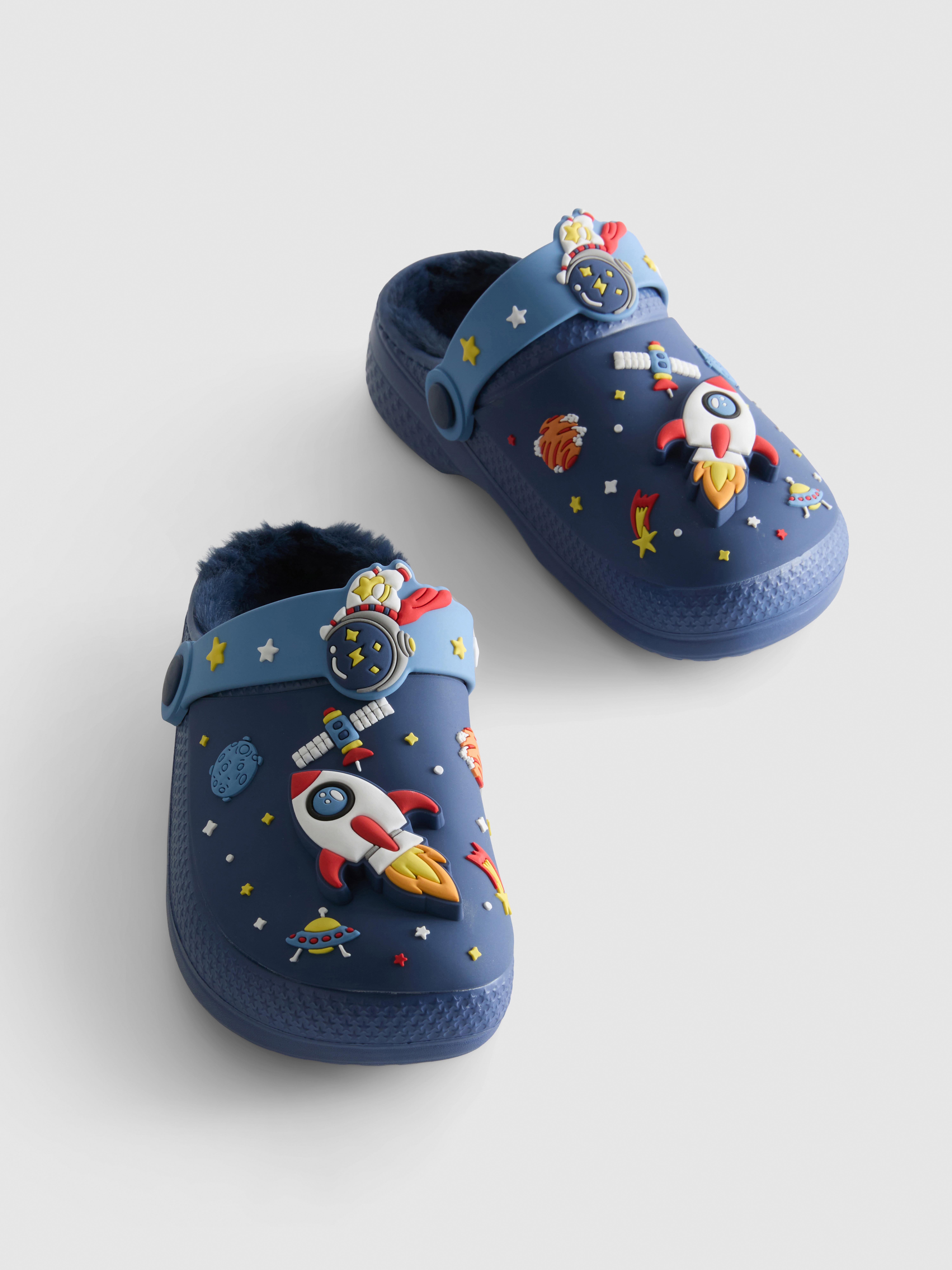 Space Charm Lined Clogs