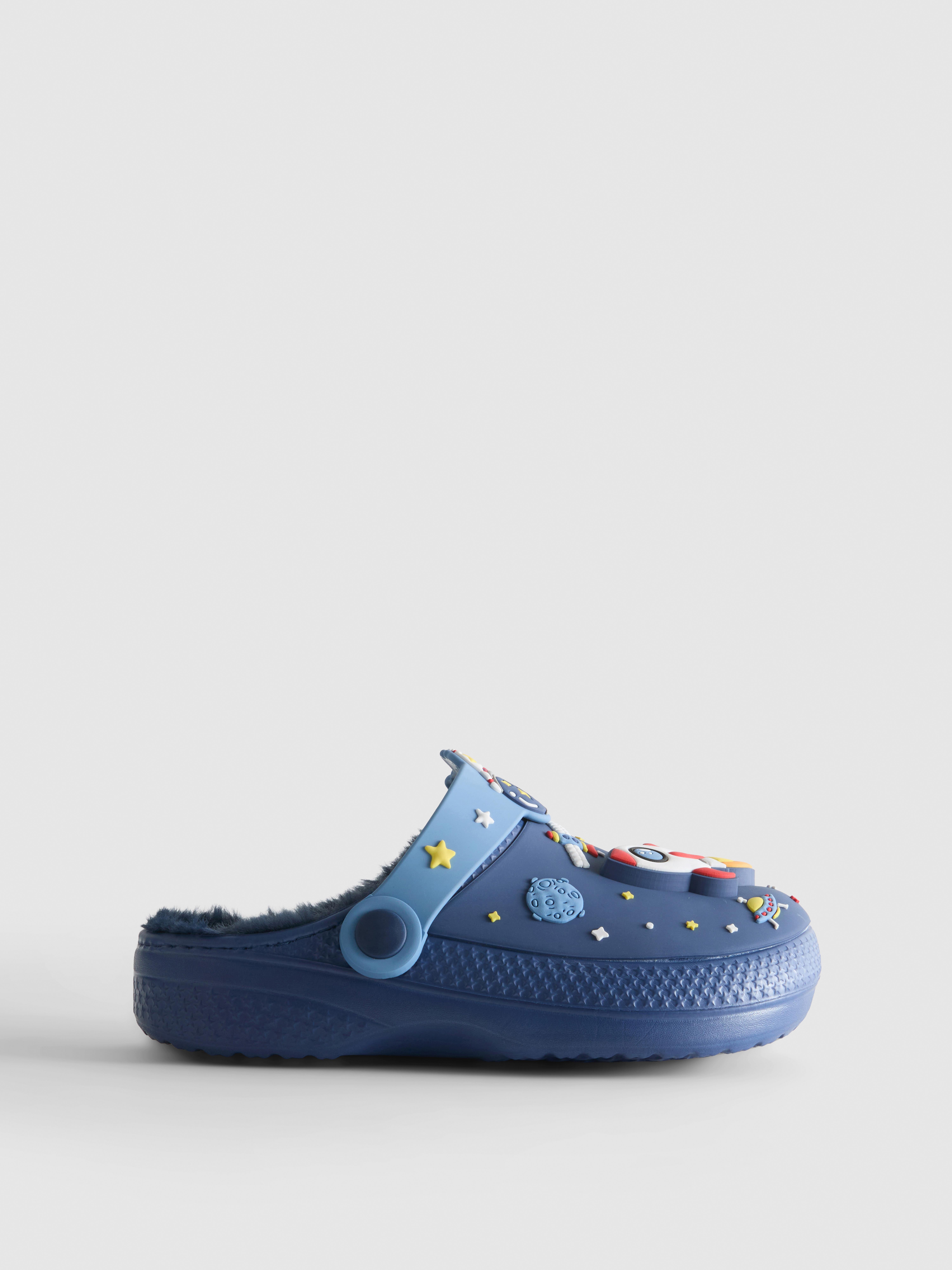 Space Charm Lined Clogs