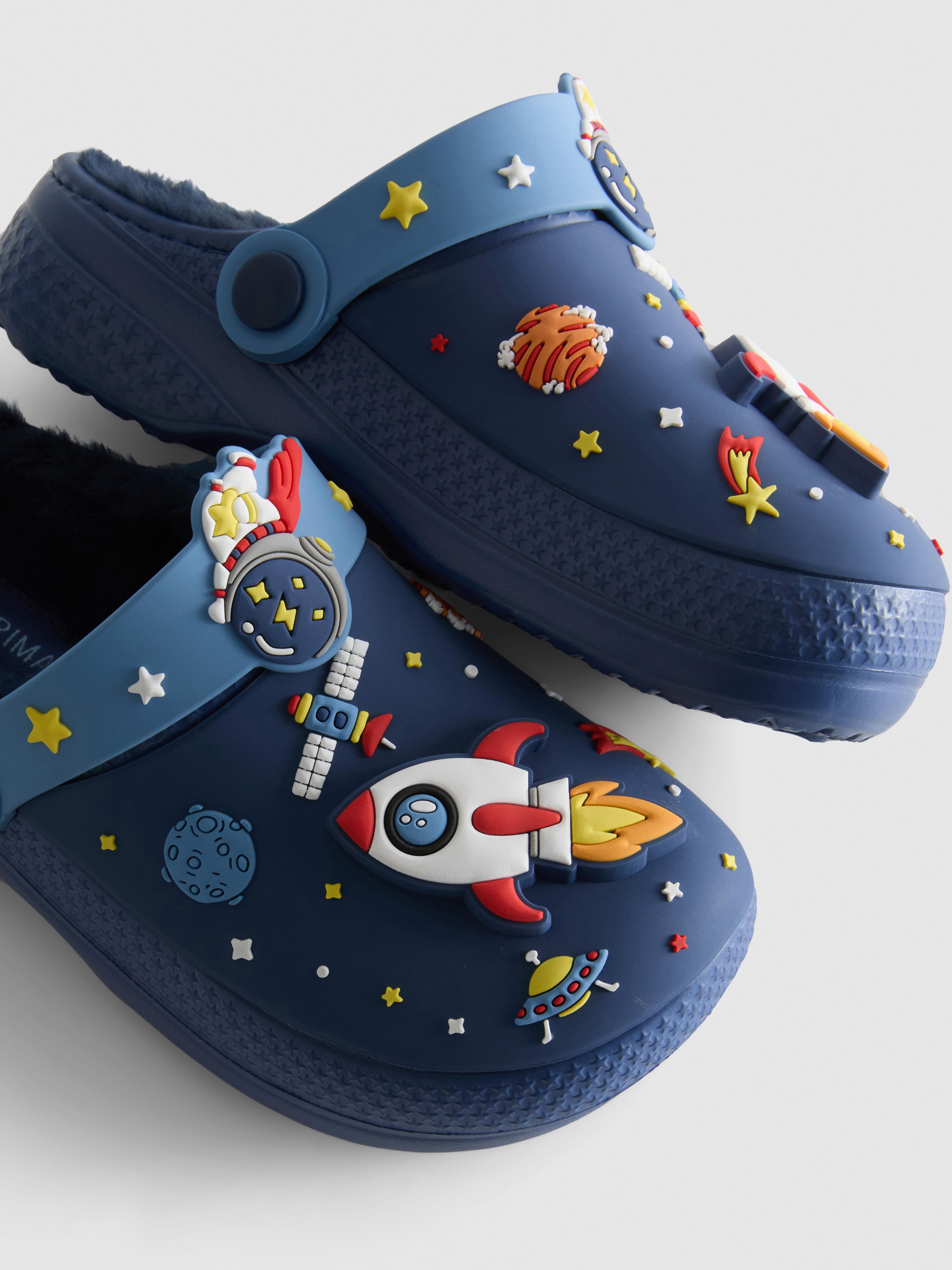 Space Charm Lined Clogs