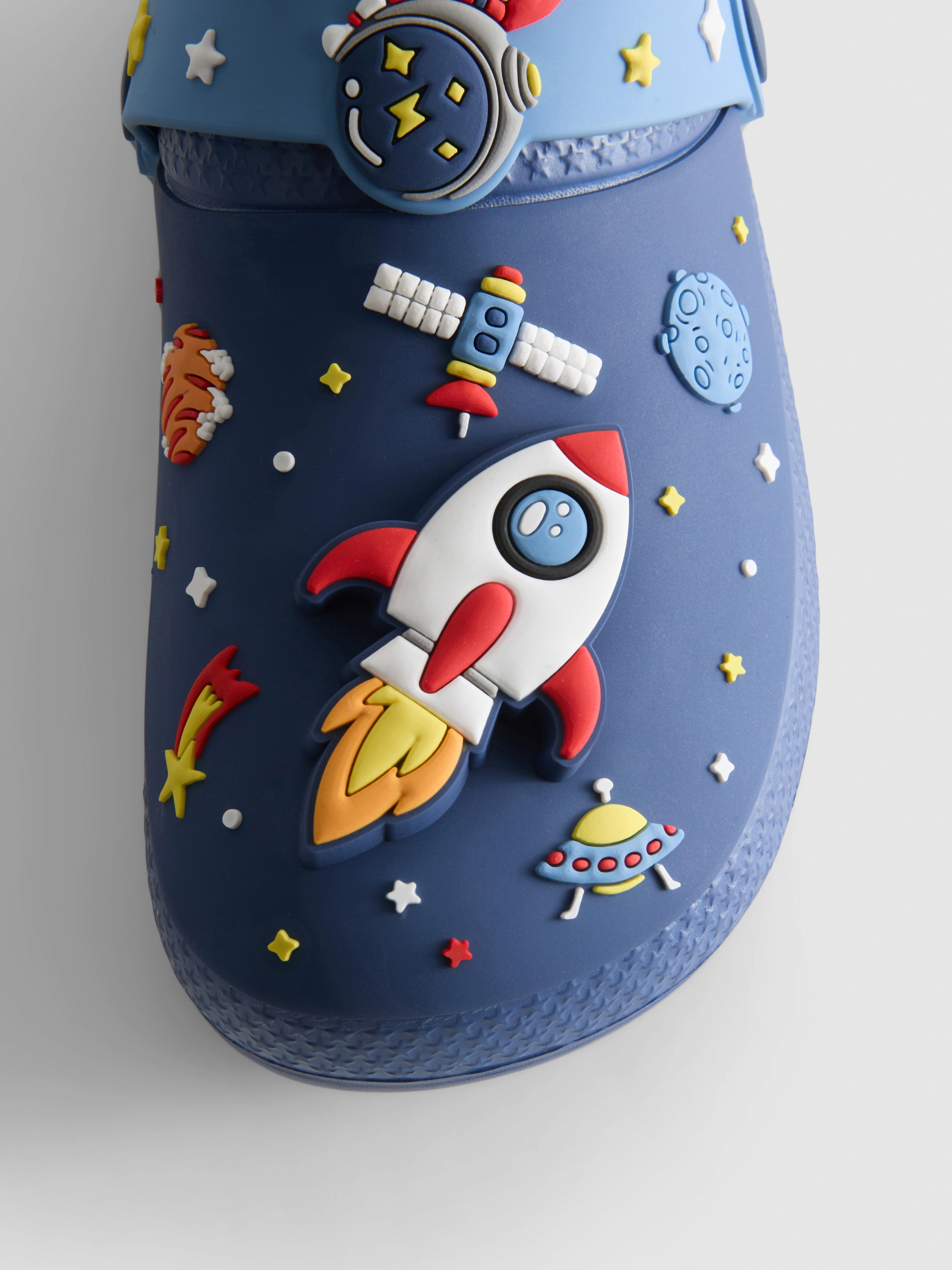Space Charm Lined Clogs