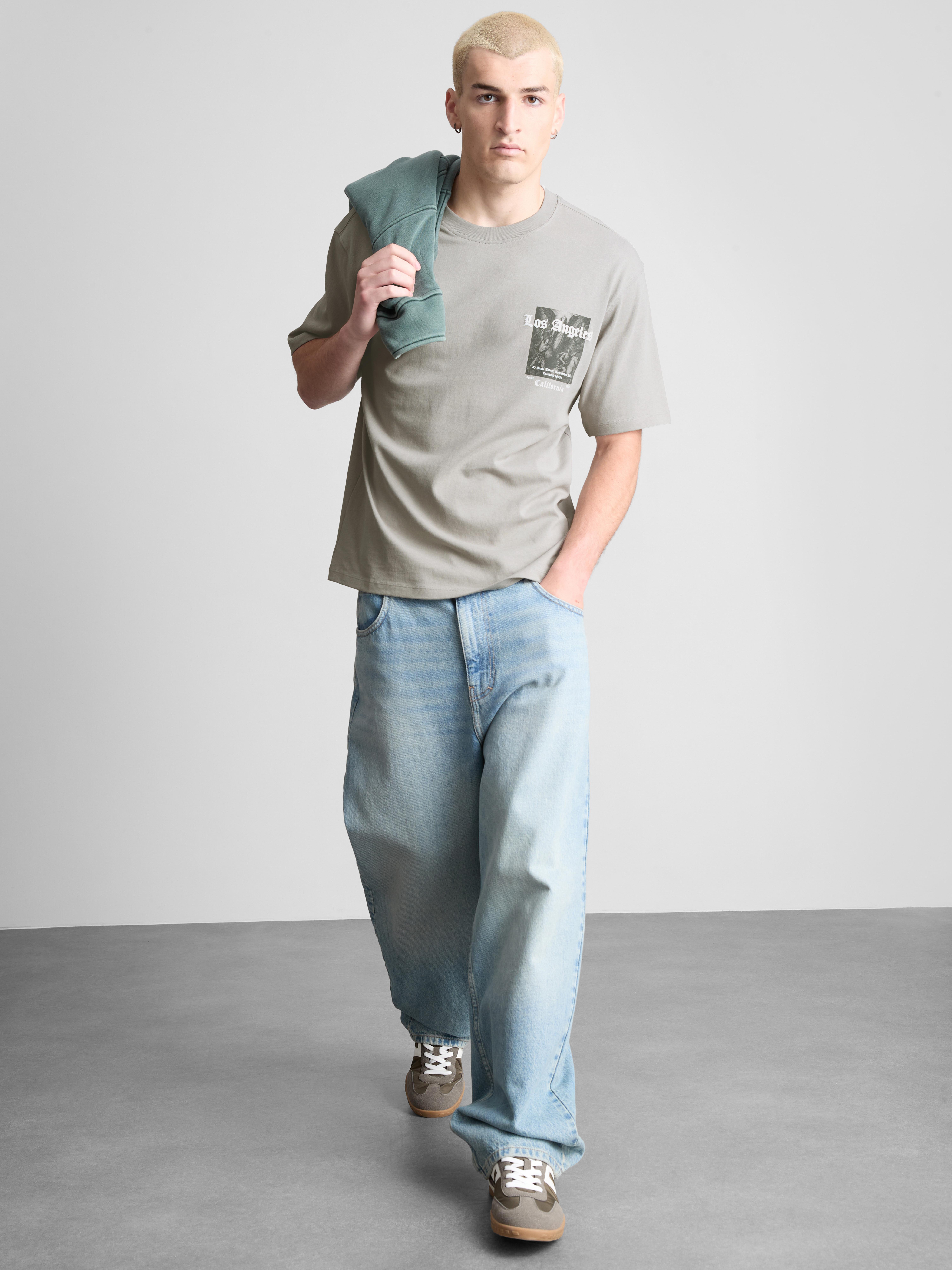 T-shirt met print Los Angeles