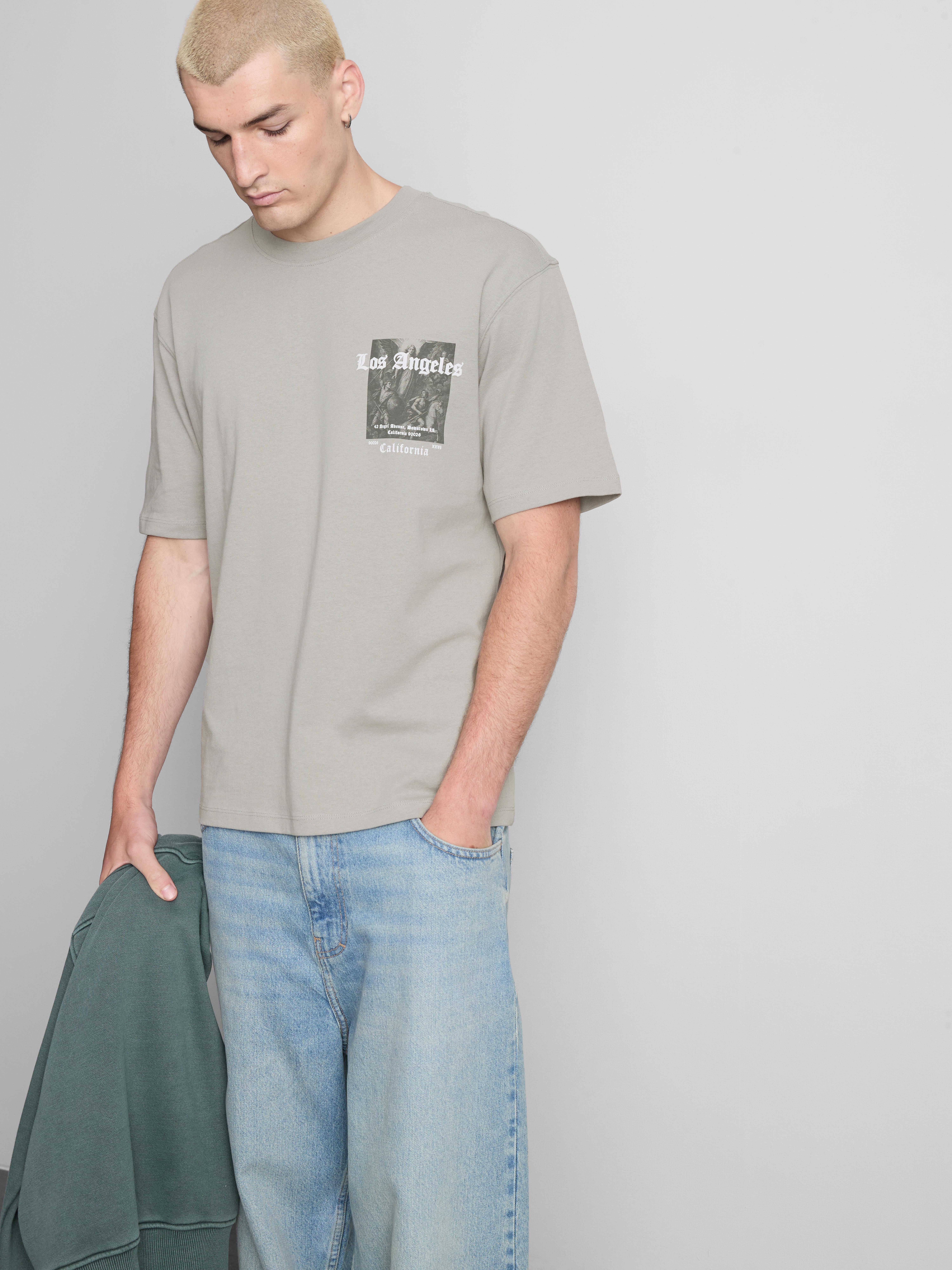 T-shirt met print Los Angeles