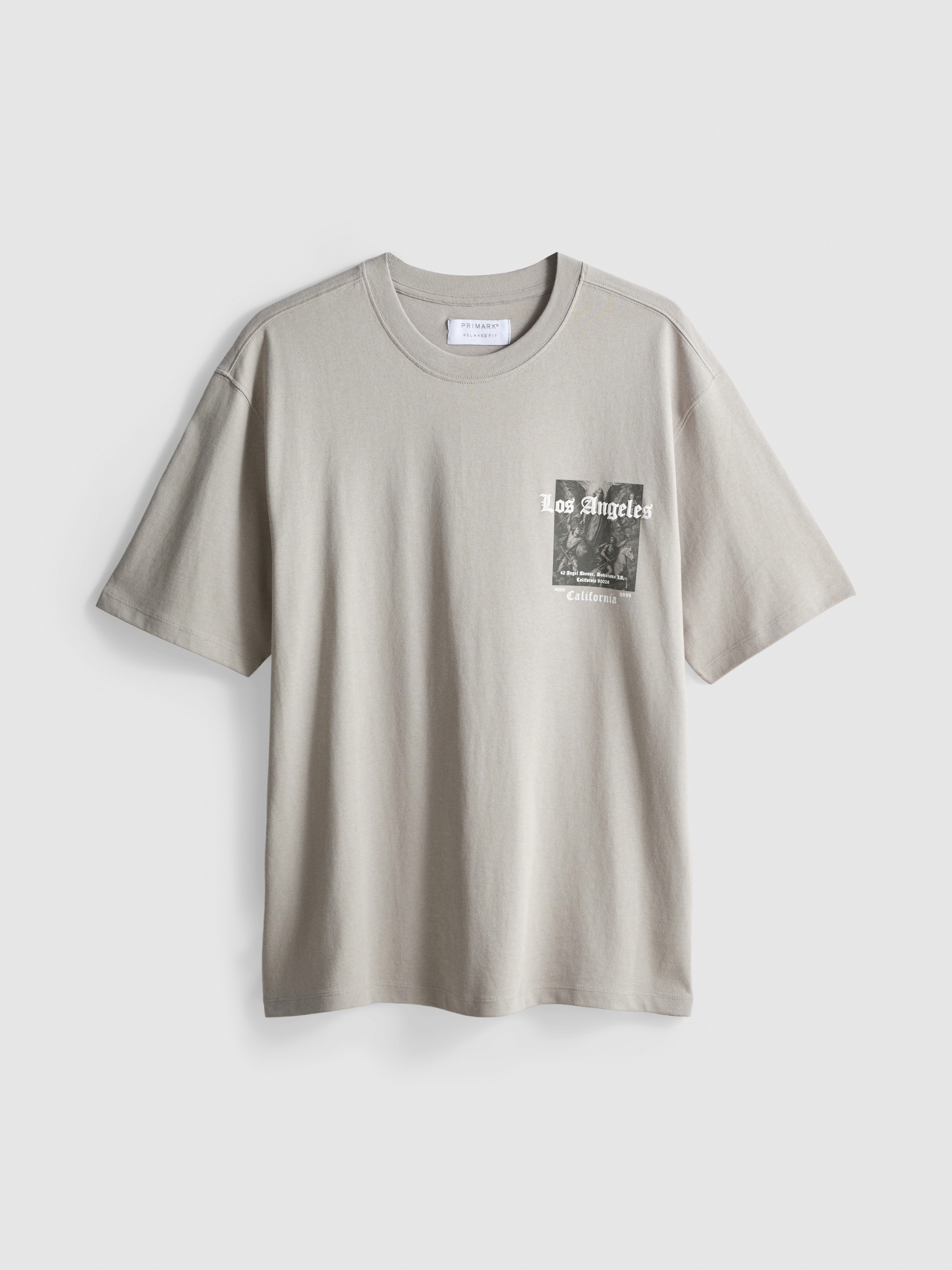 T-shirt met print Los Angeles