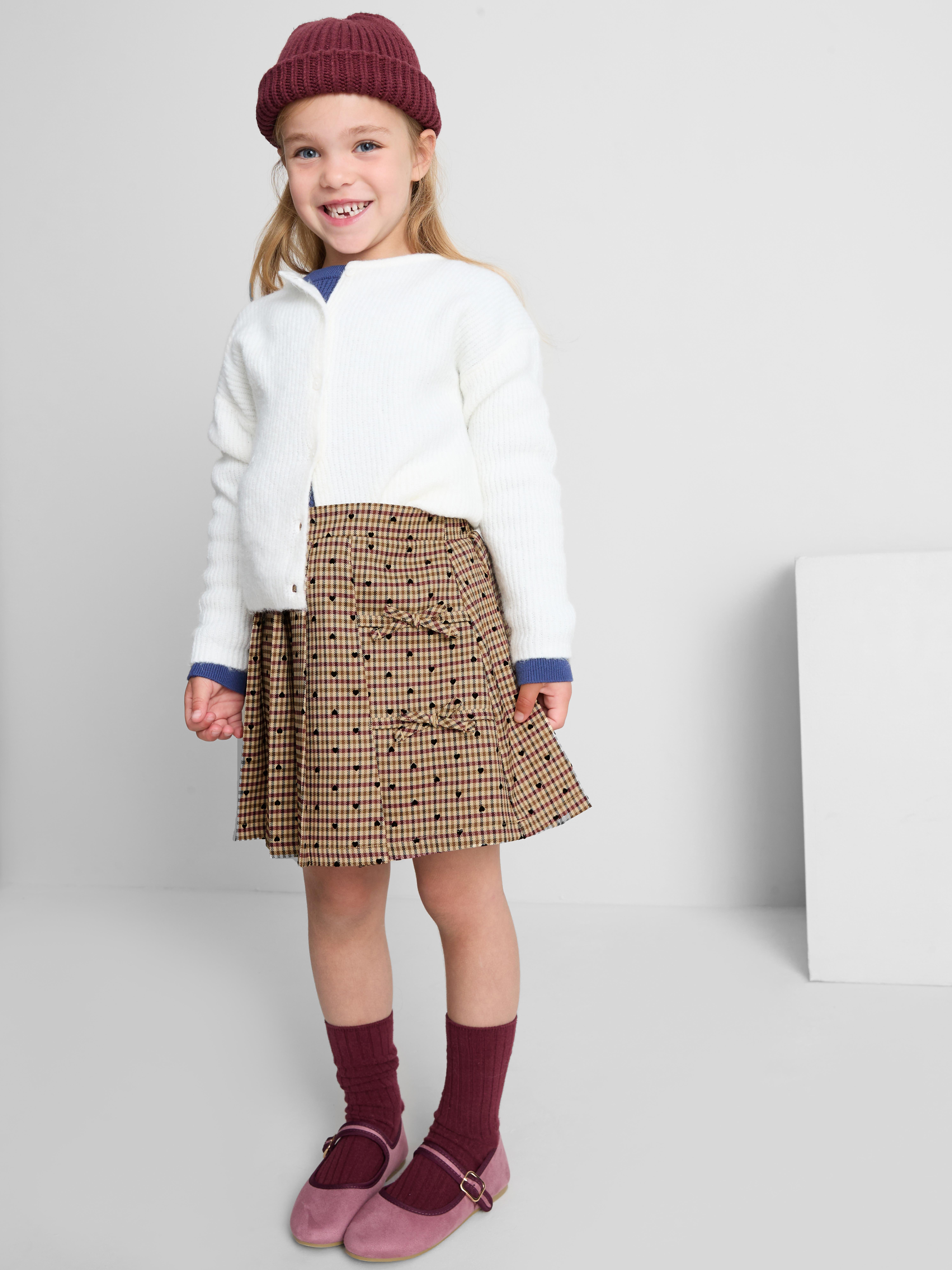 1-9yrs | Check Pleated Skirt