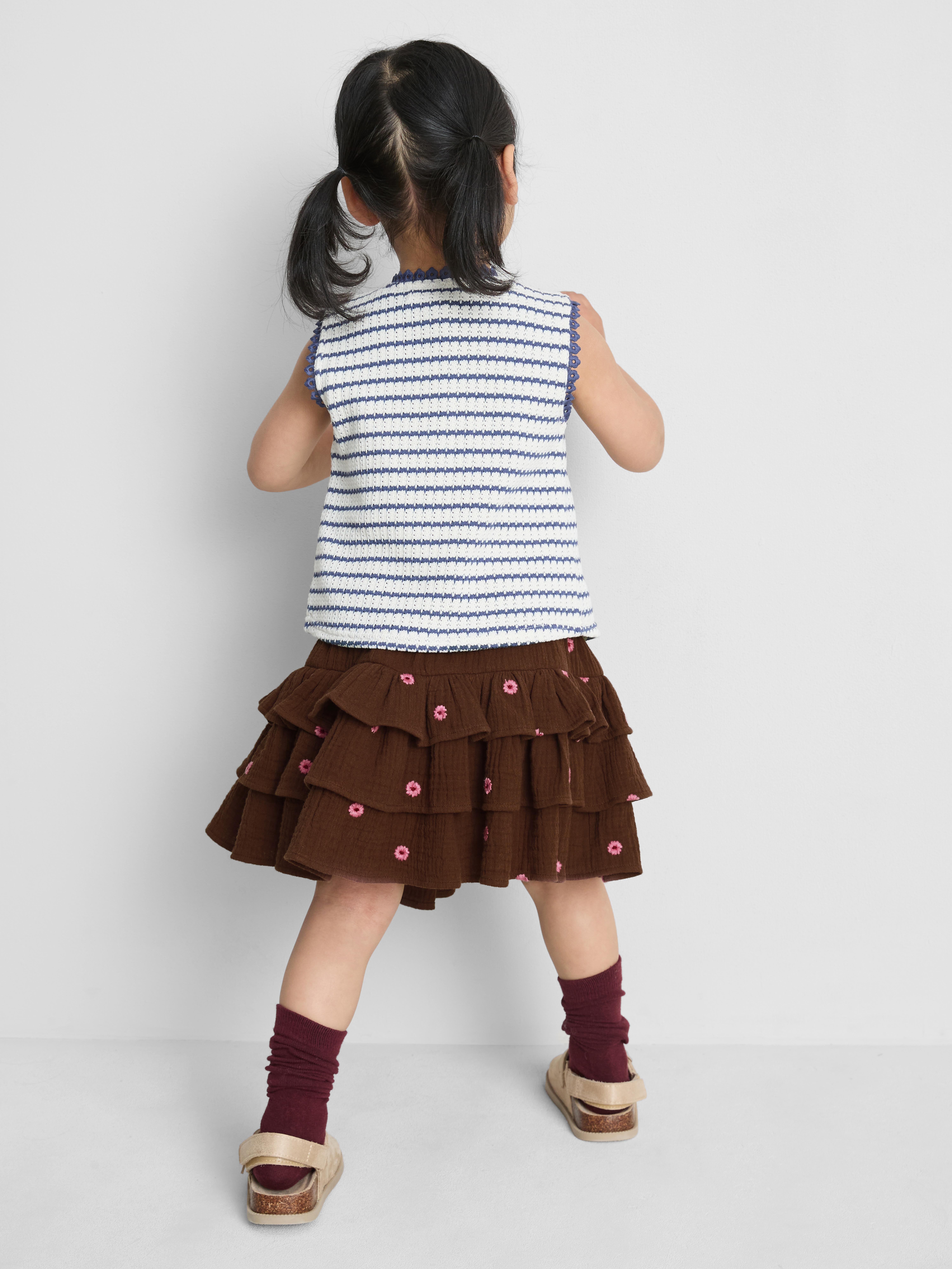 1-9yrs | Embroidered Rara Skirt