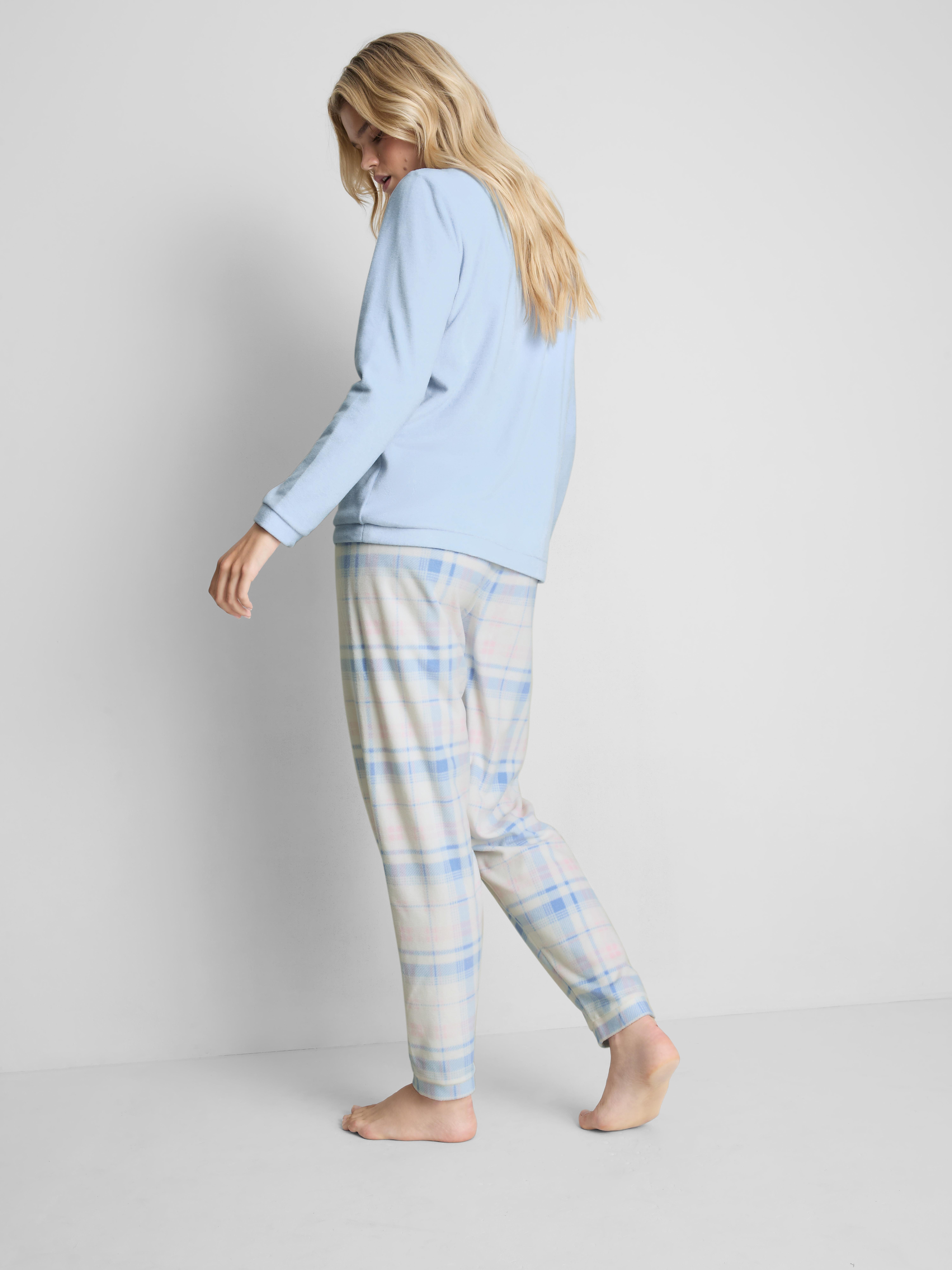 Microfleece pyjama met sweatshirt