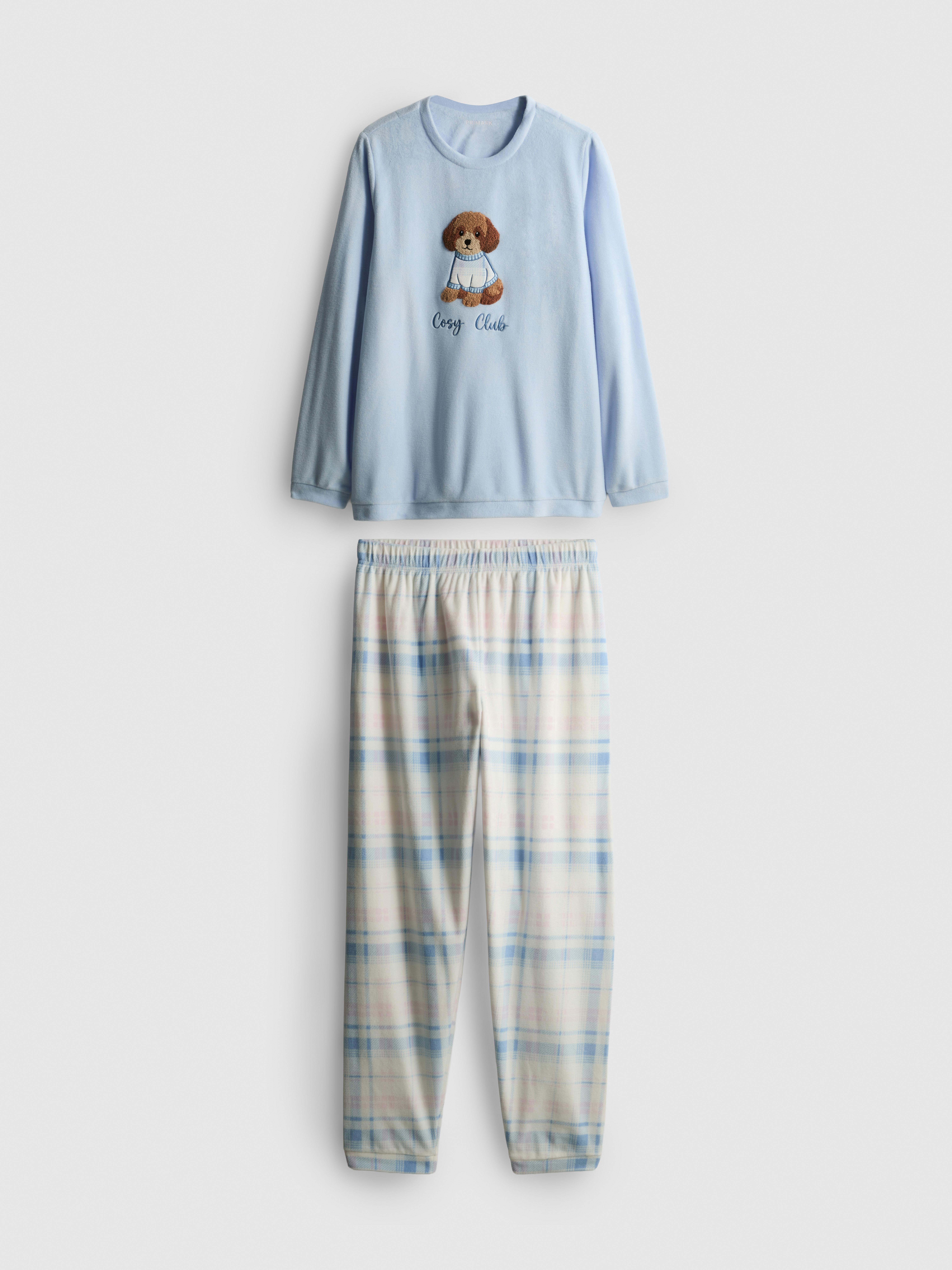 Microfleece pyjama met sweatshirt