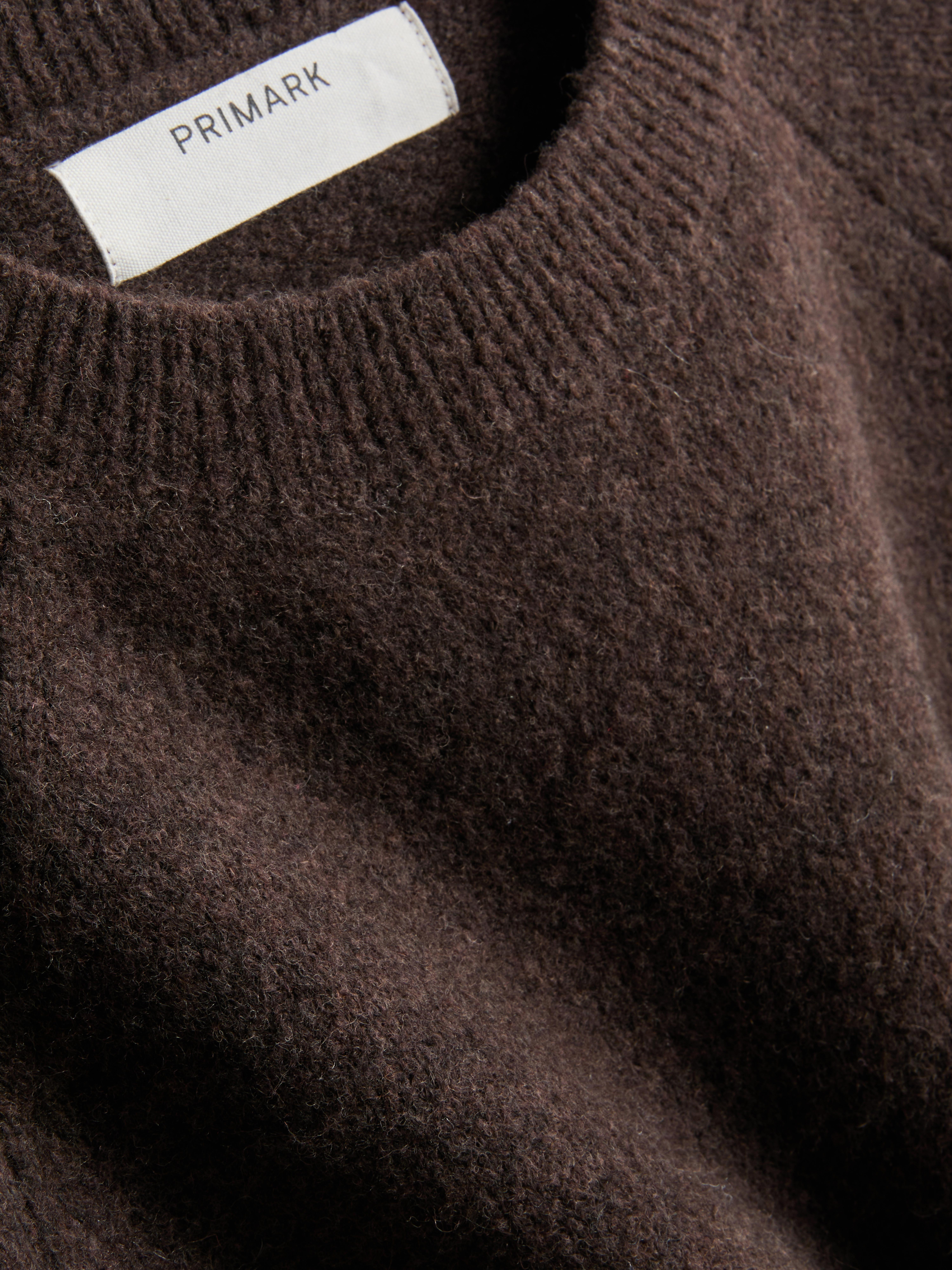 Wool Blend Knitted Boxy T-Shirt