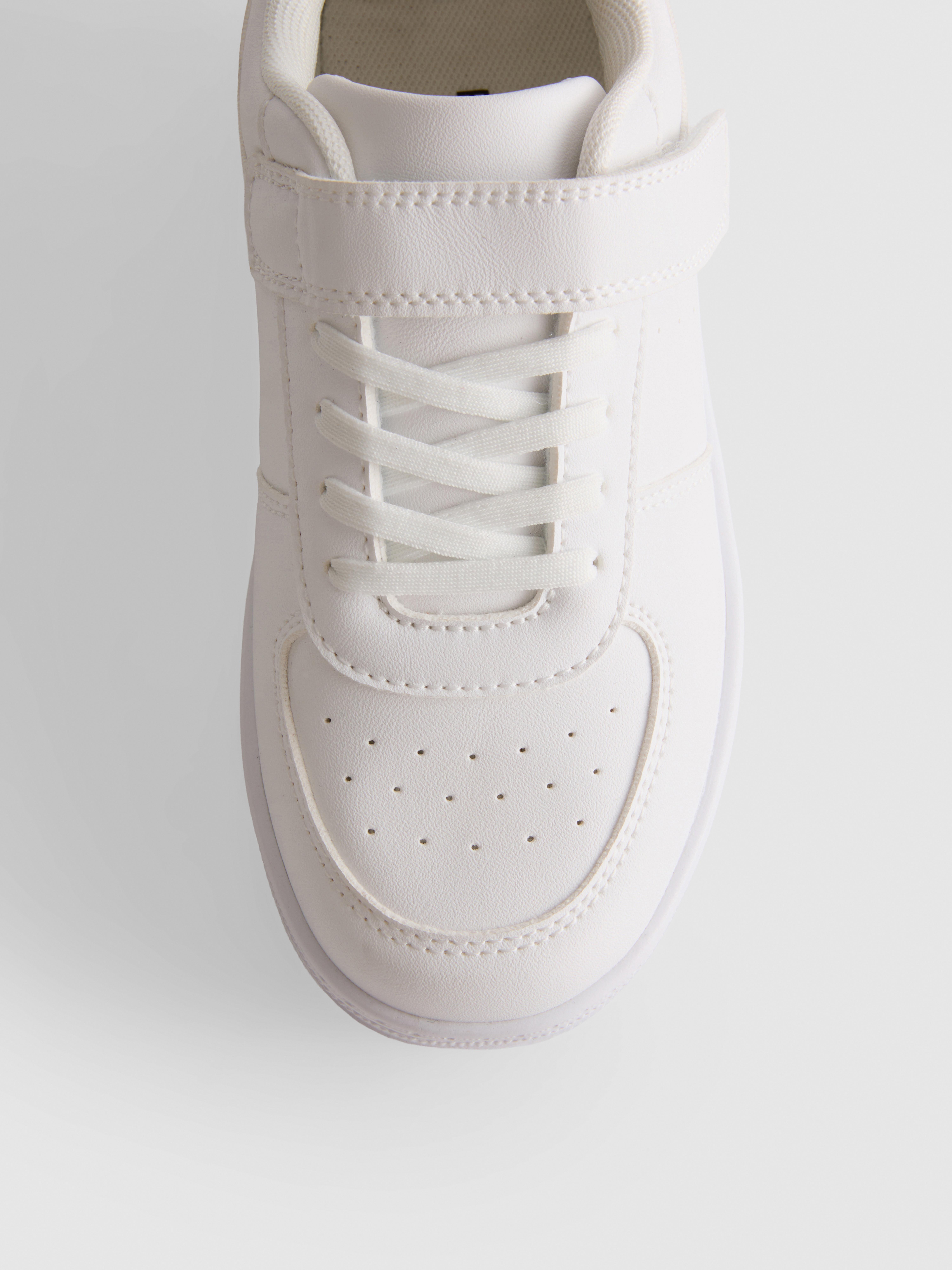 Faux Leather Low-Top Trainers