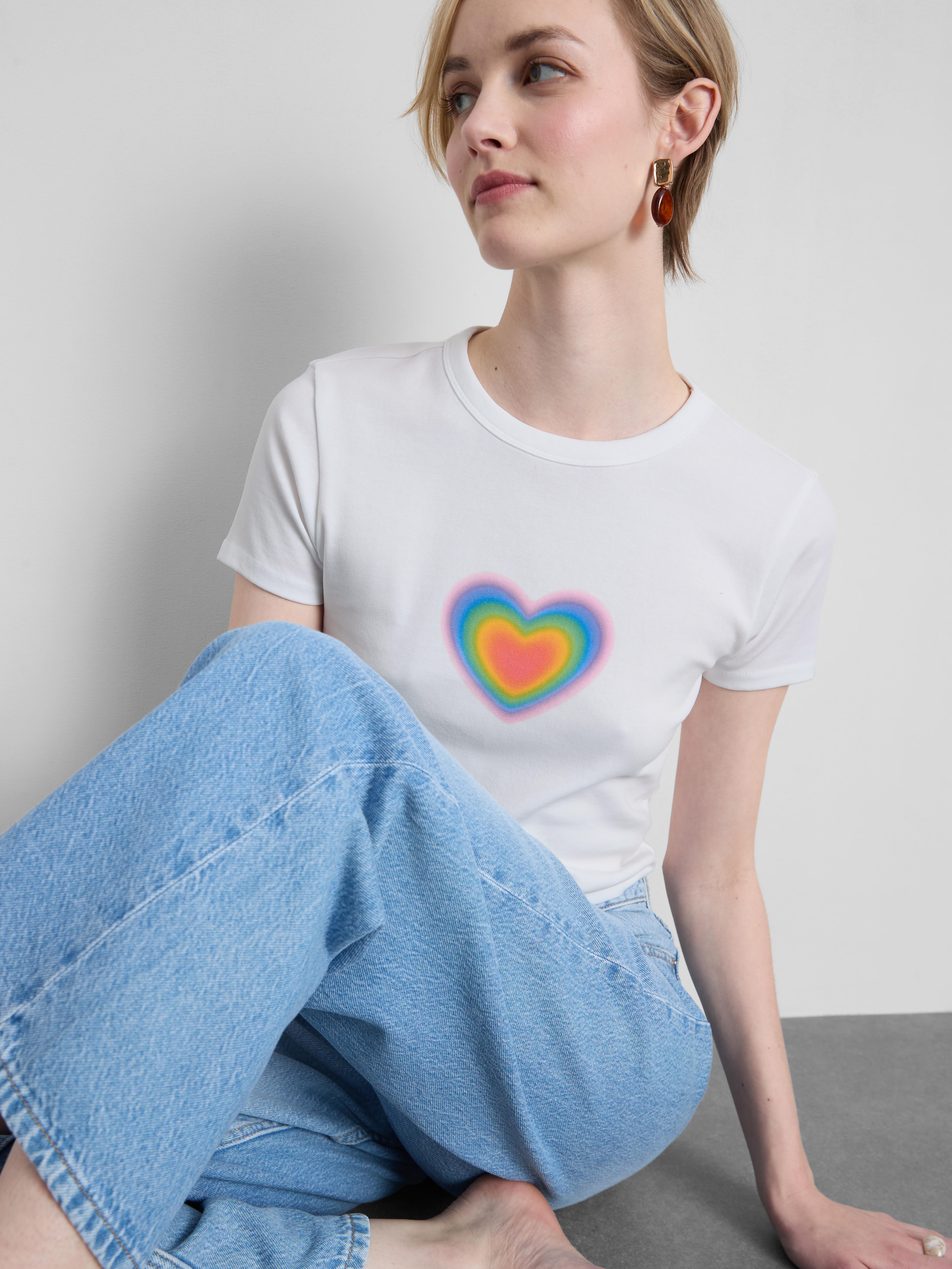 Cotton Rich Pride Heart Baby Tee