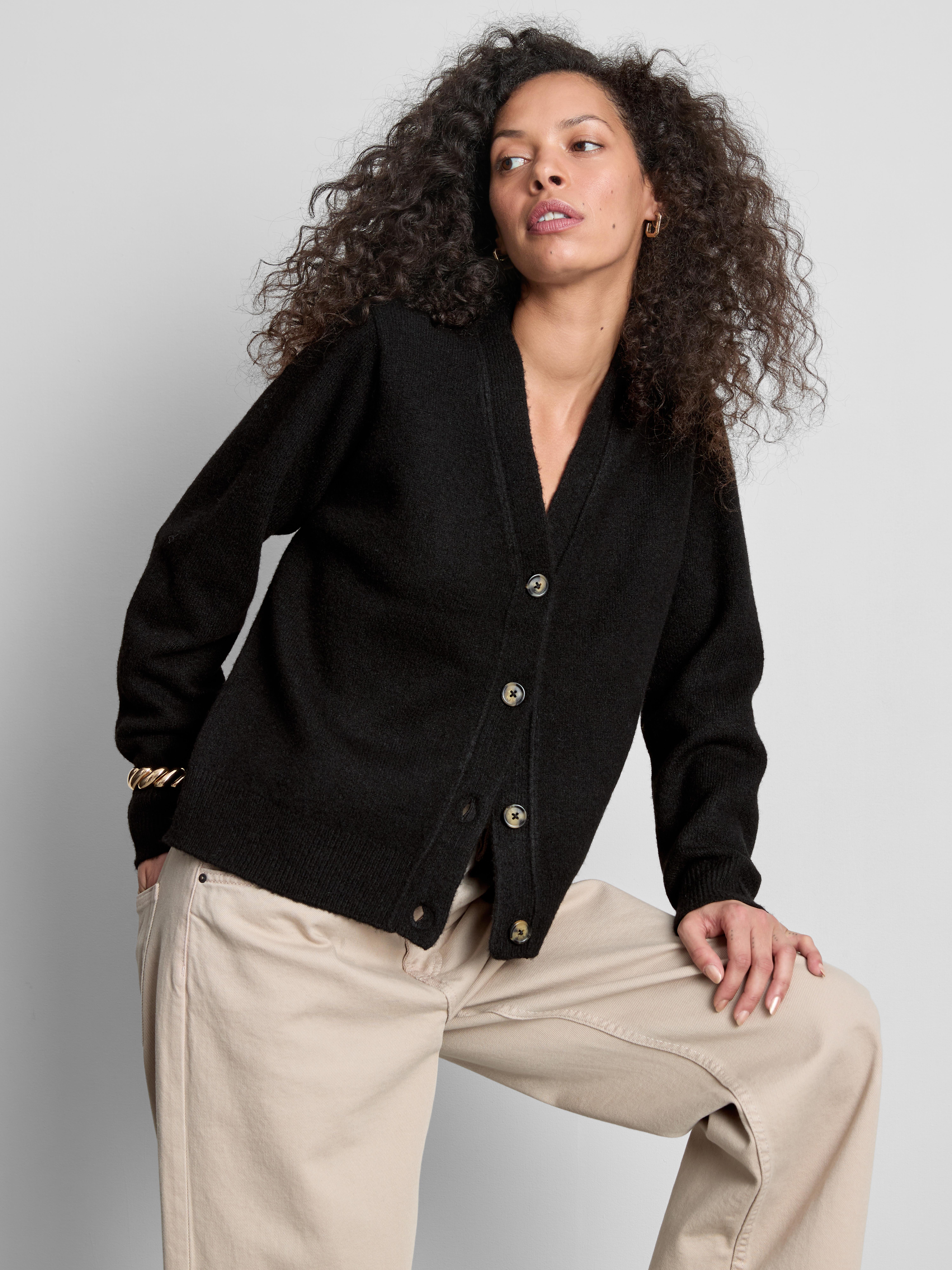 Wool Blend Boyfriend Cardigan