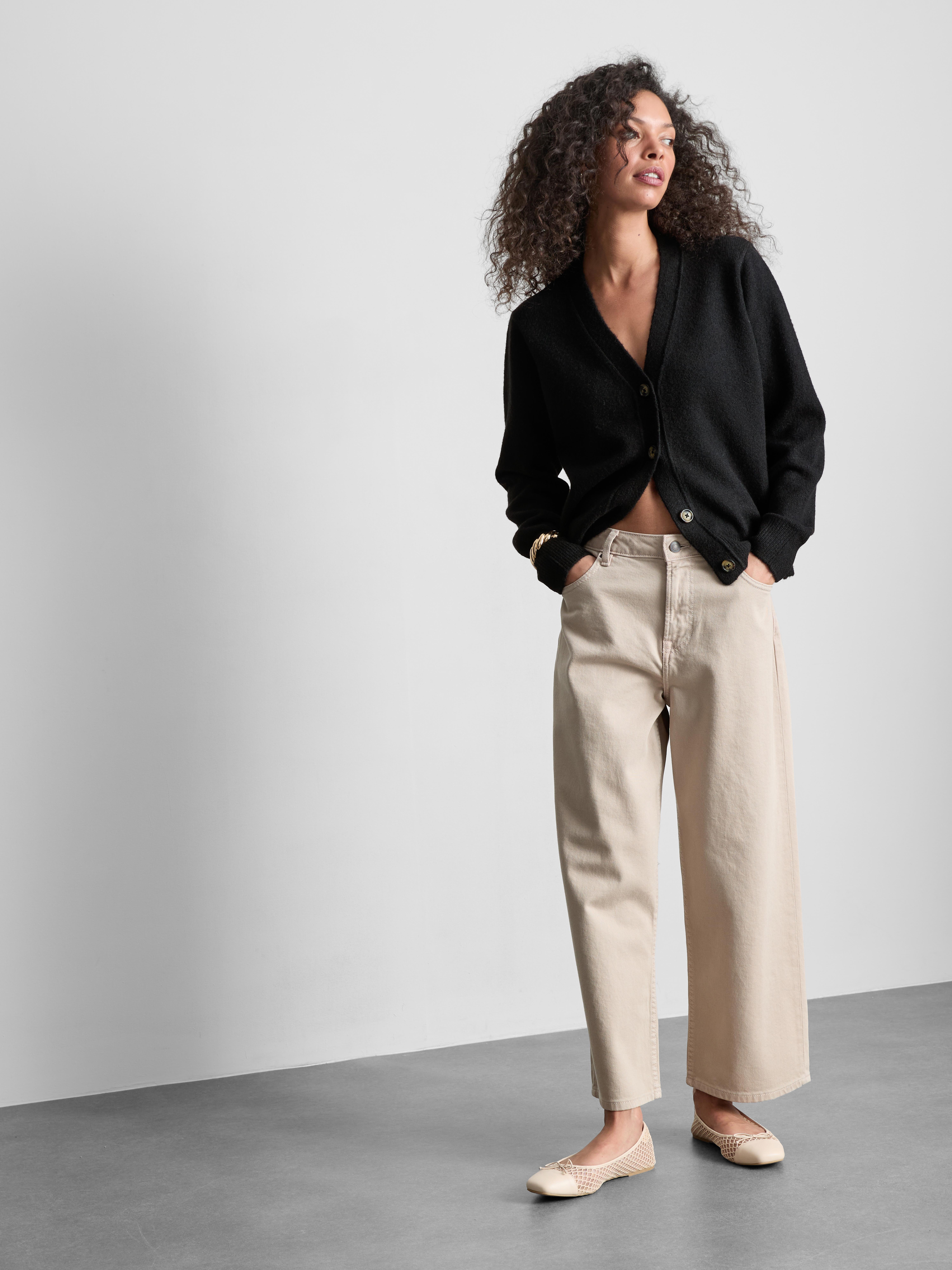 Wool Blend Boyfriend Cardigan
