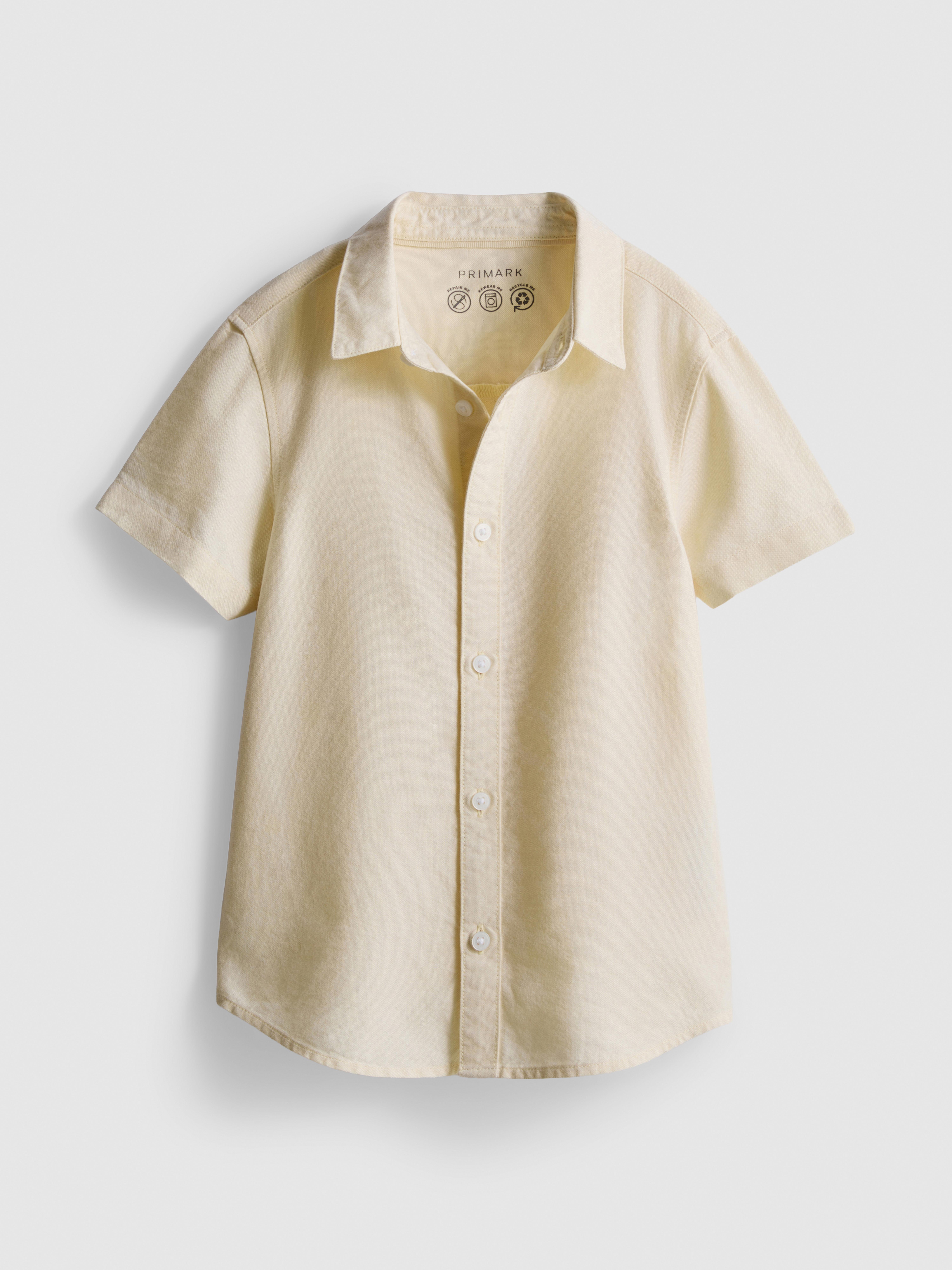 1–9 ans | Chemise Oxford en pur coton Jaune