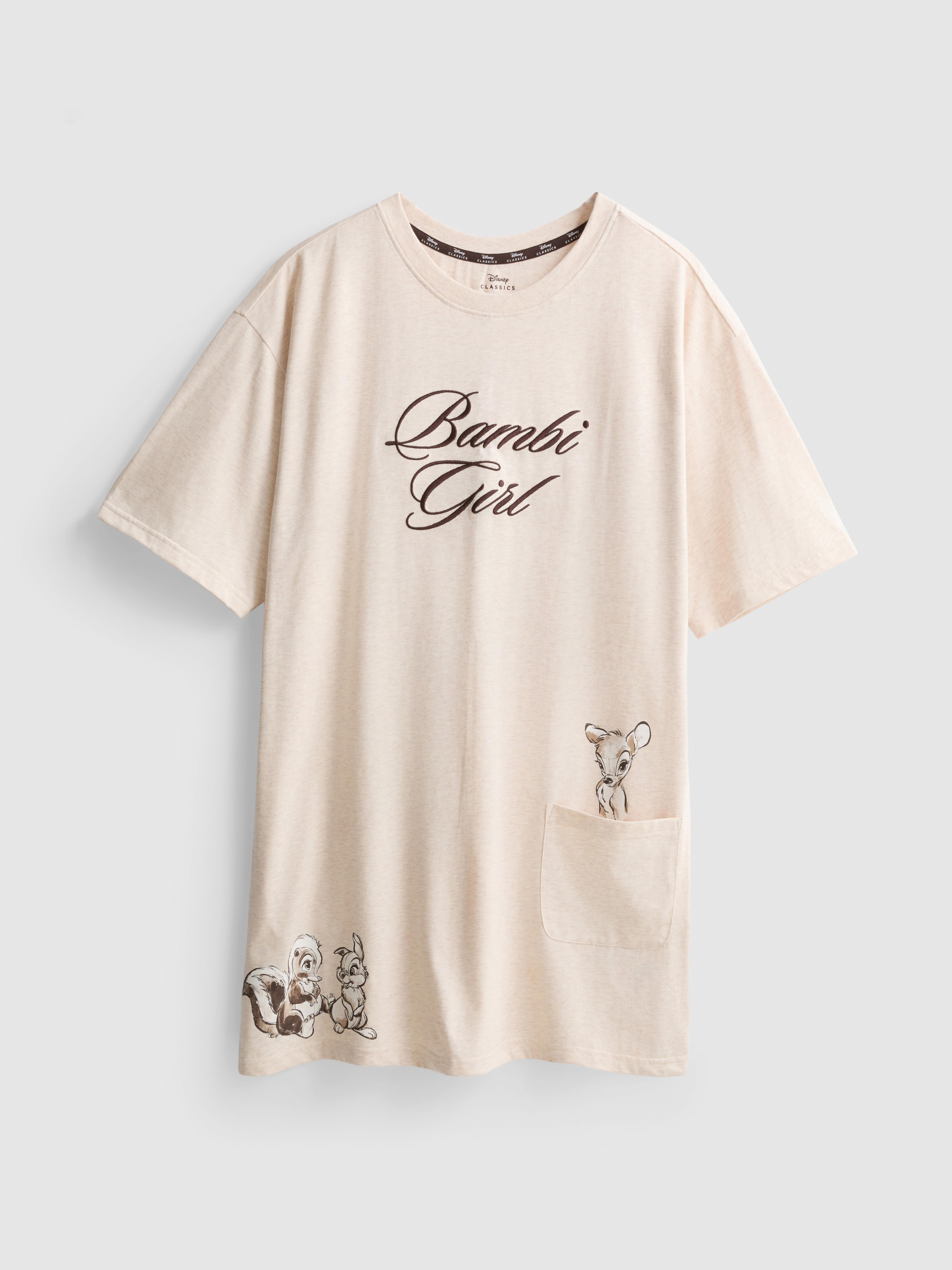 Camisón extragrande con eslogan de Bambi de Disney