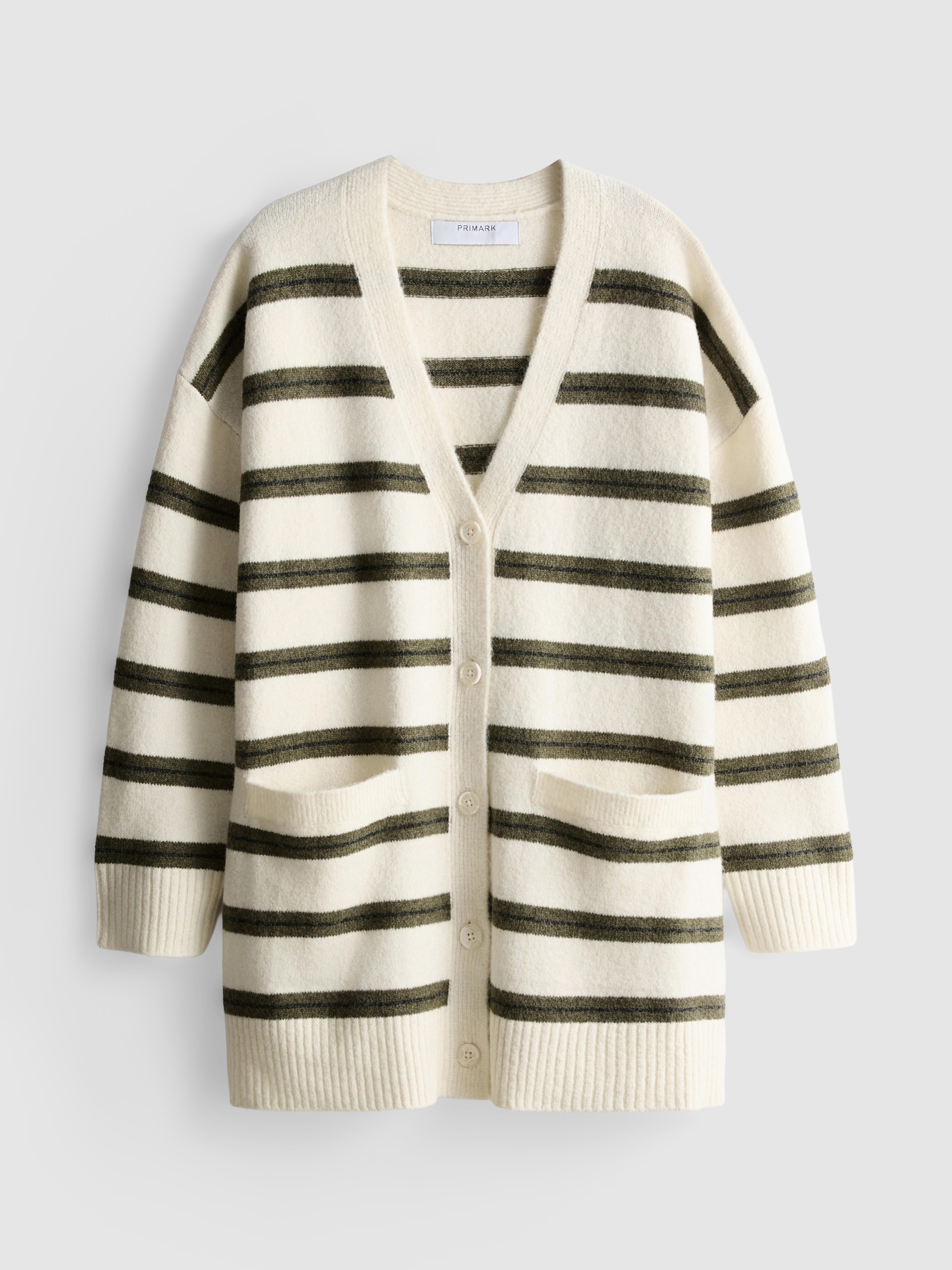 Striped Midi Cardigan