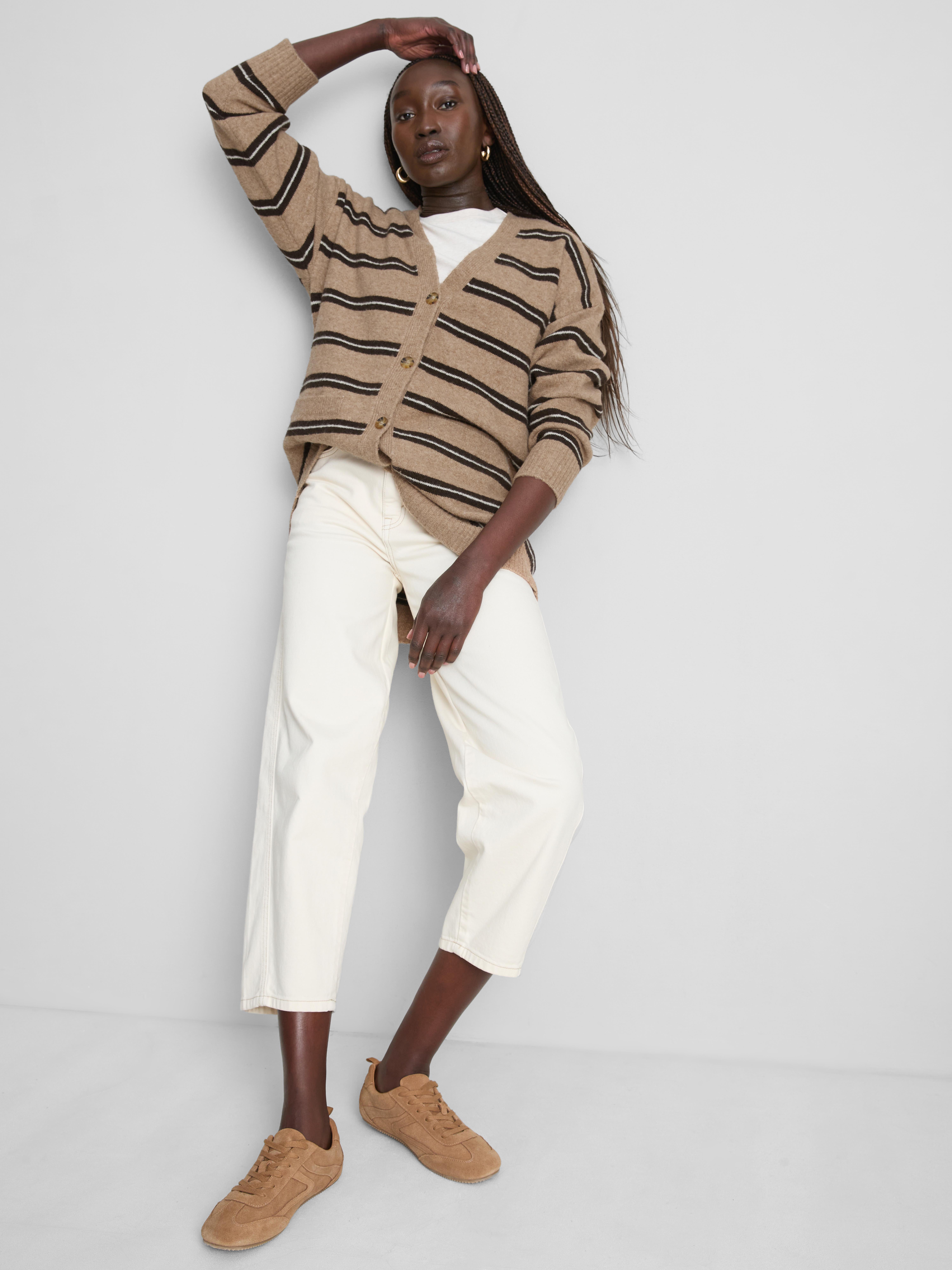 Striped Midi Cardigan