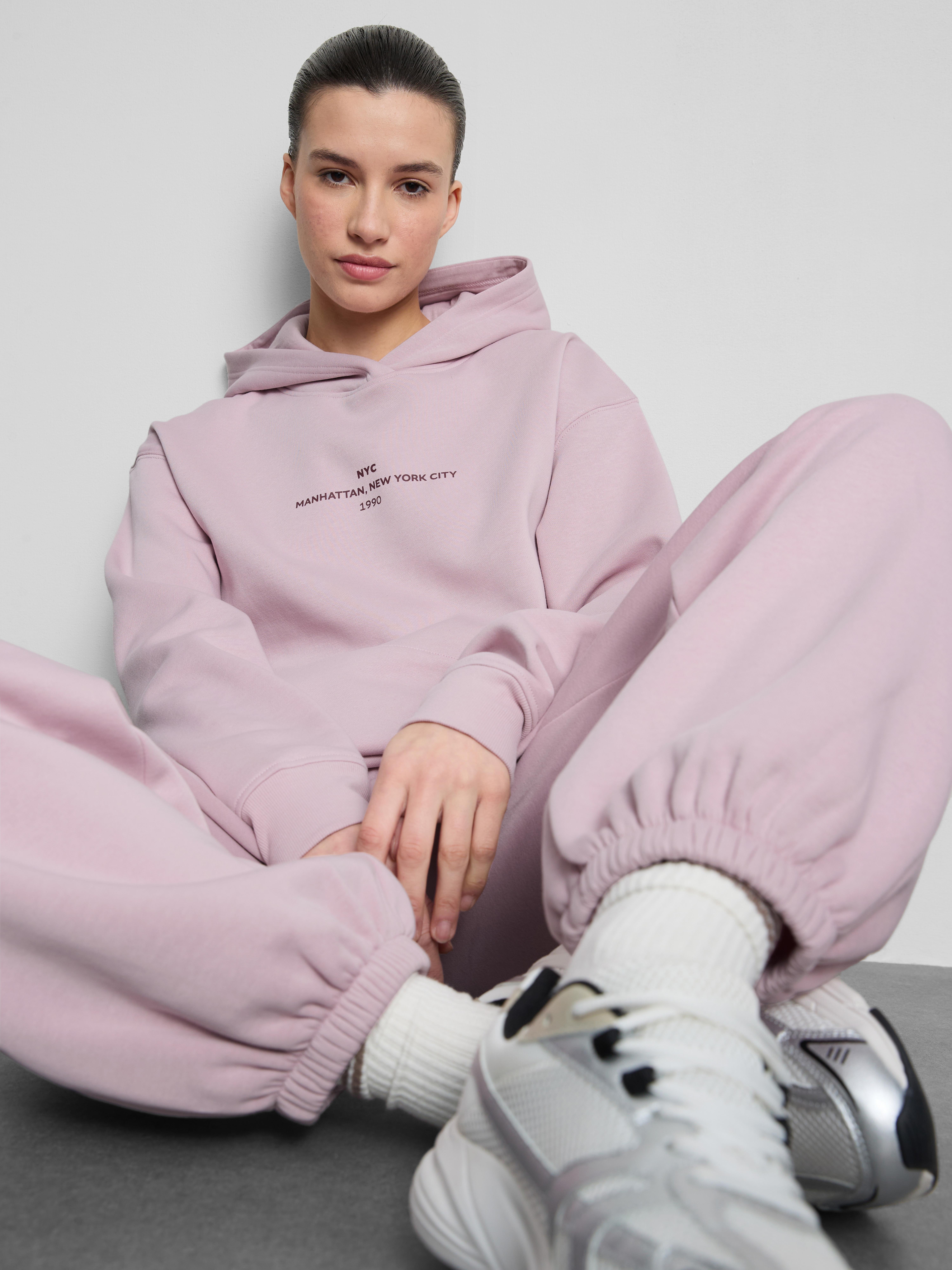 Cotton Blend Cuffed Joggers