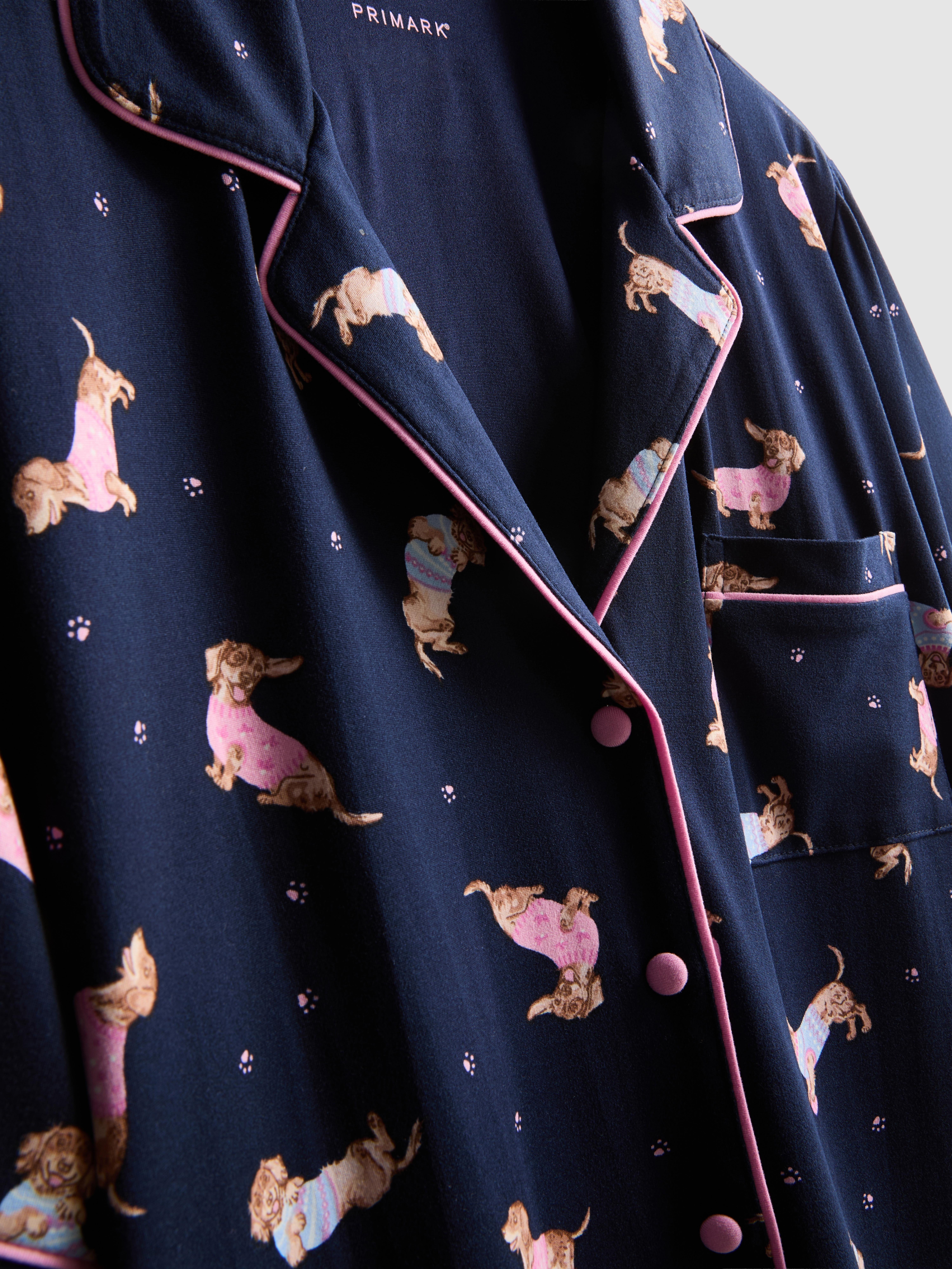 Love To Lounge Dog Printed Boyfriend Shorty Pyjamas