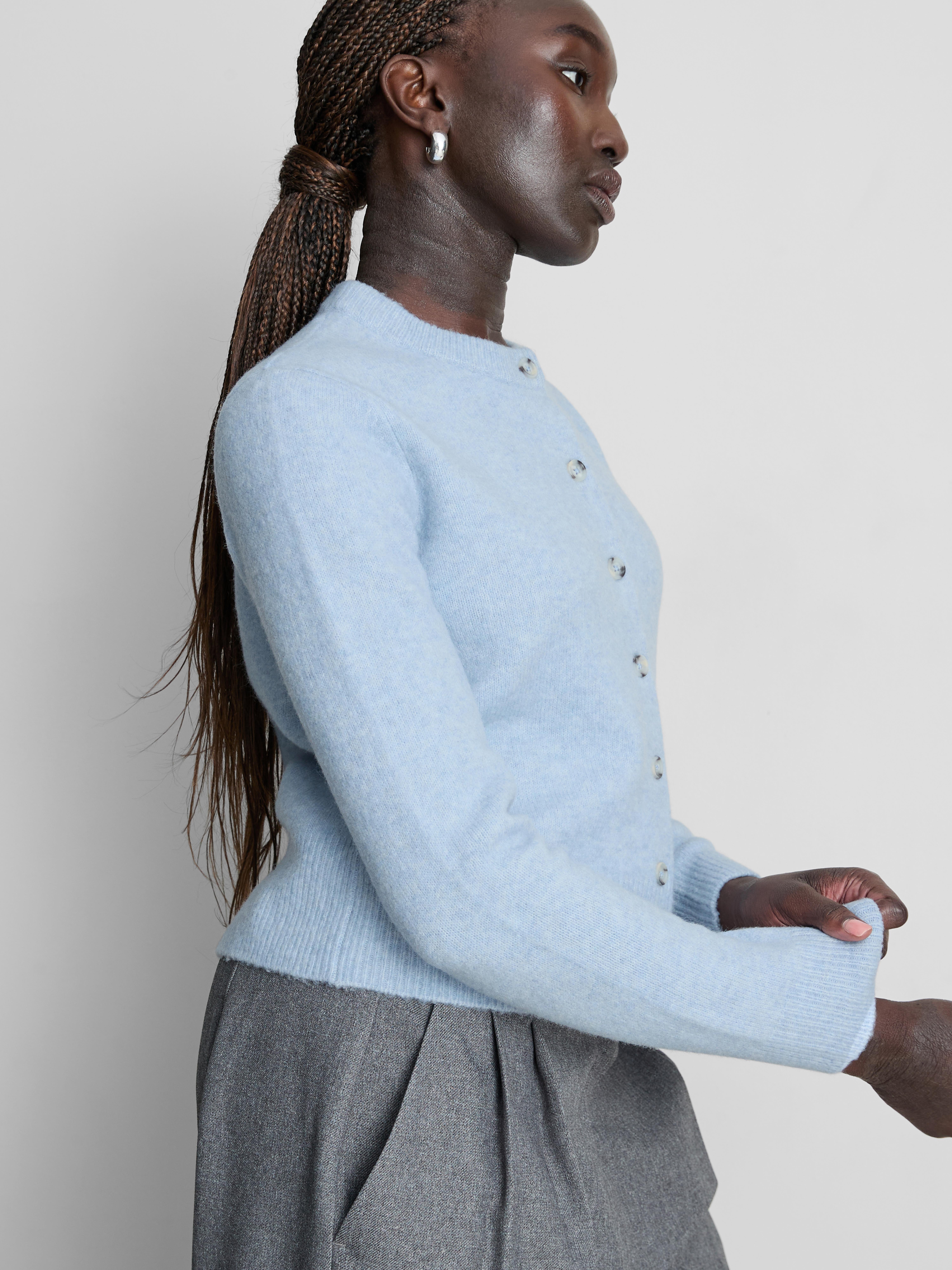 Essential Knitted Crewneck Cardigan