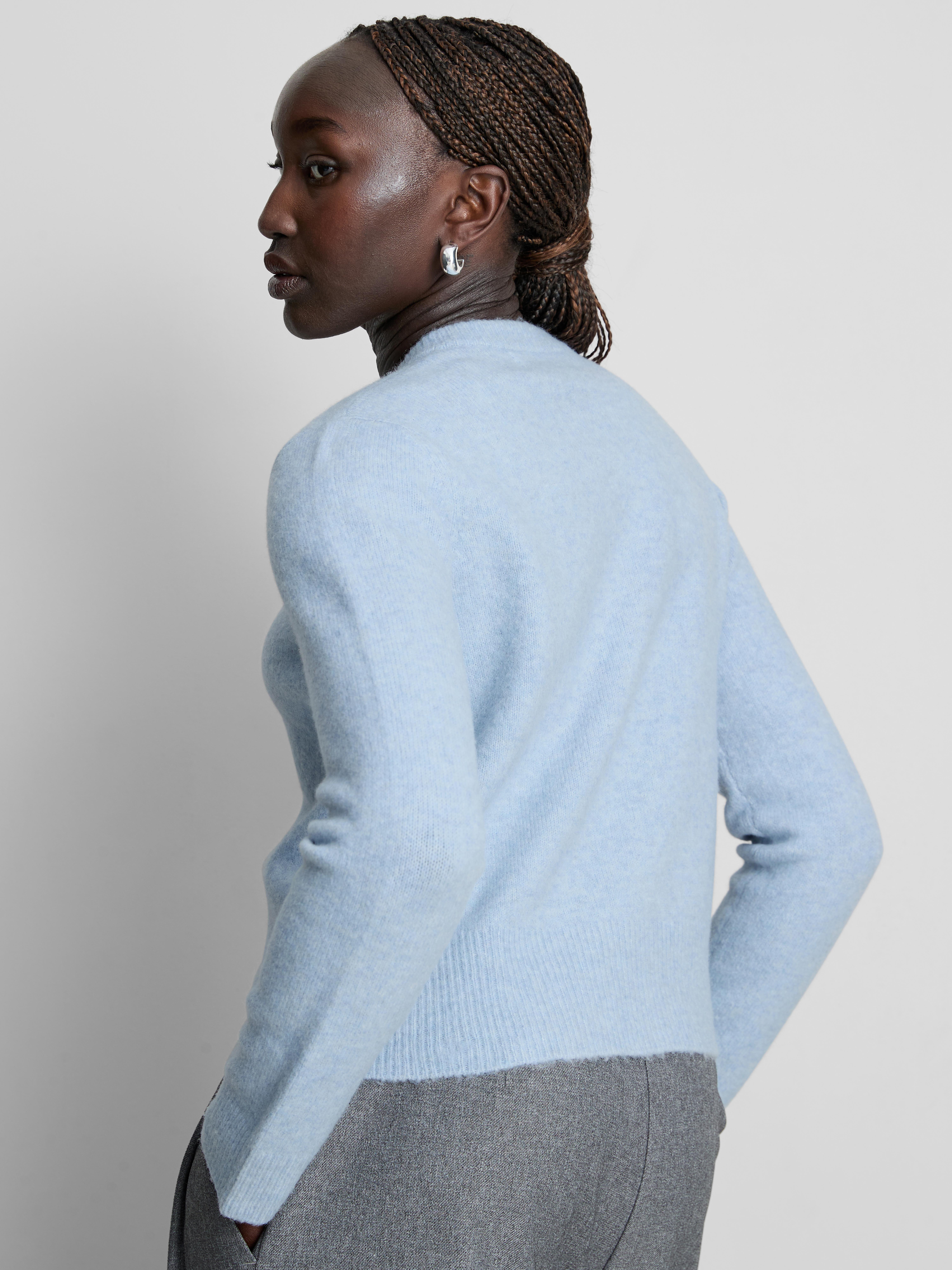 Essential Knitted Crewneck Cardigan