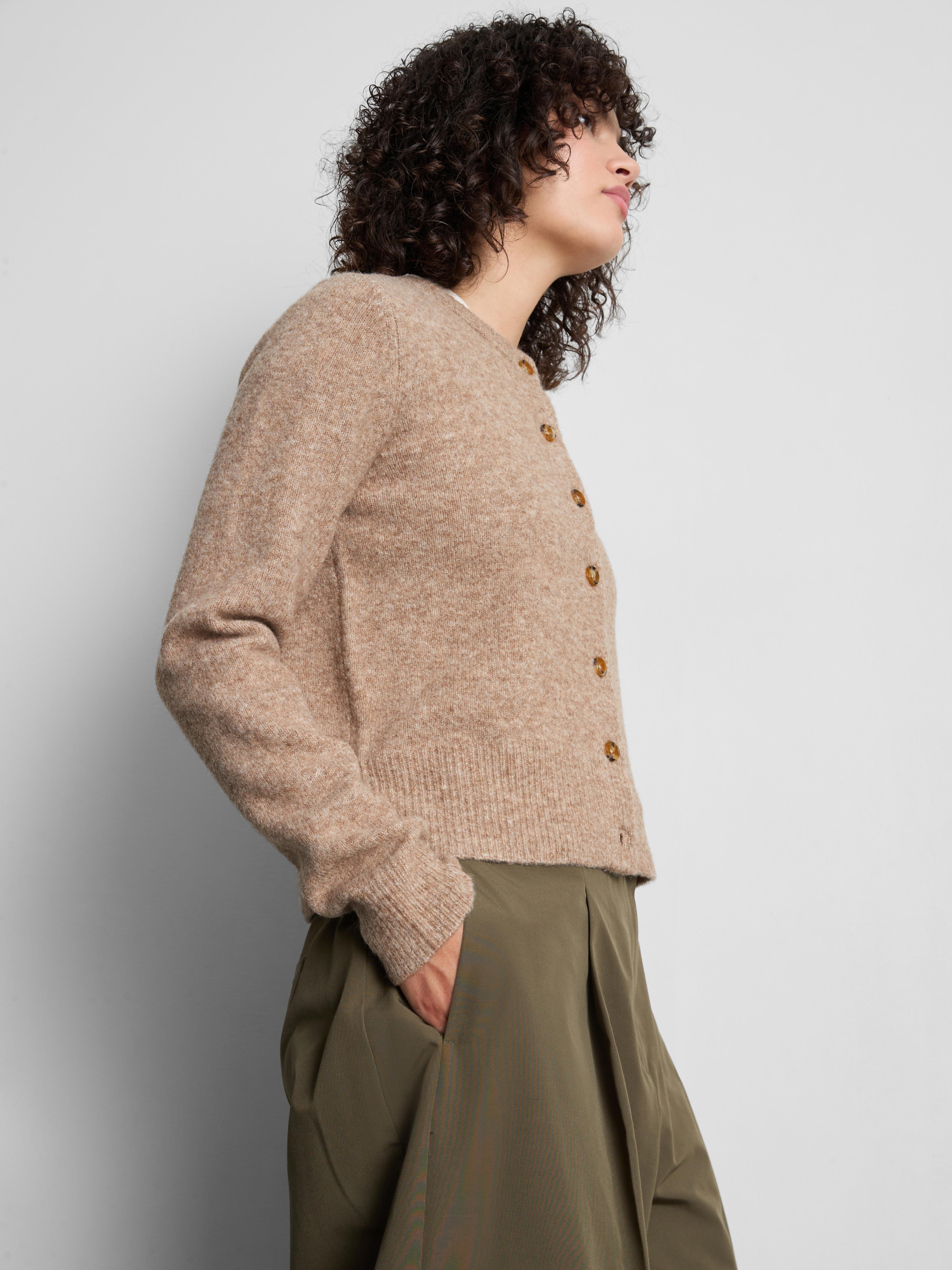 Essential Knitted Crewneck Cardigan