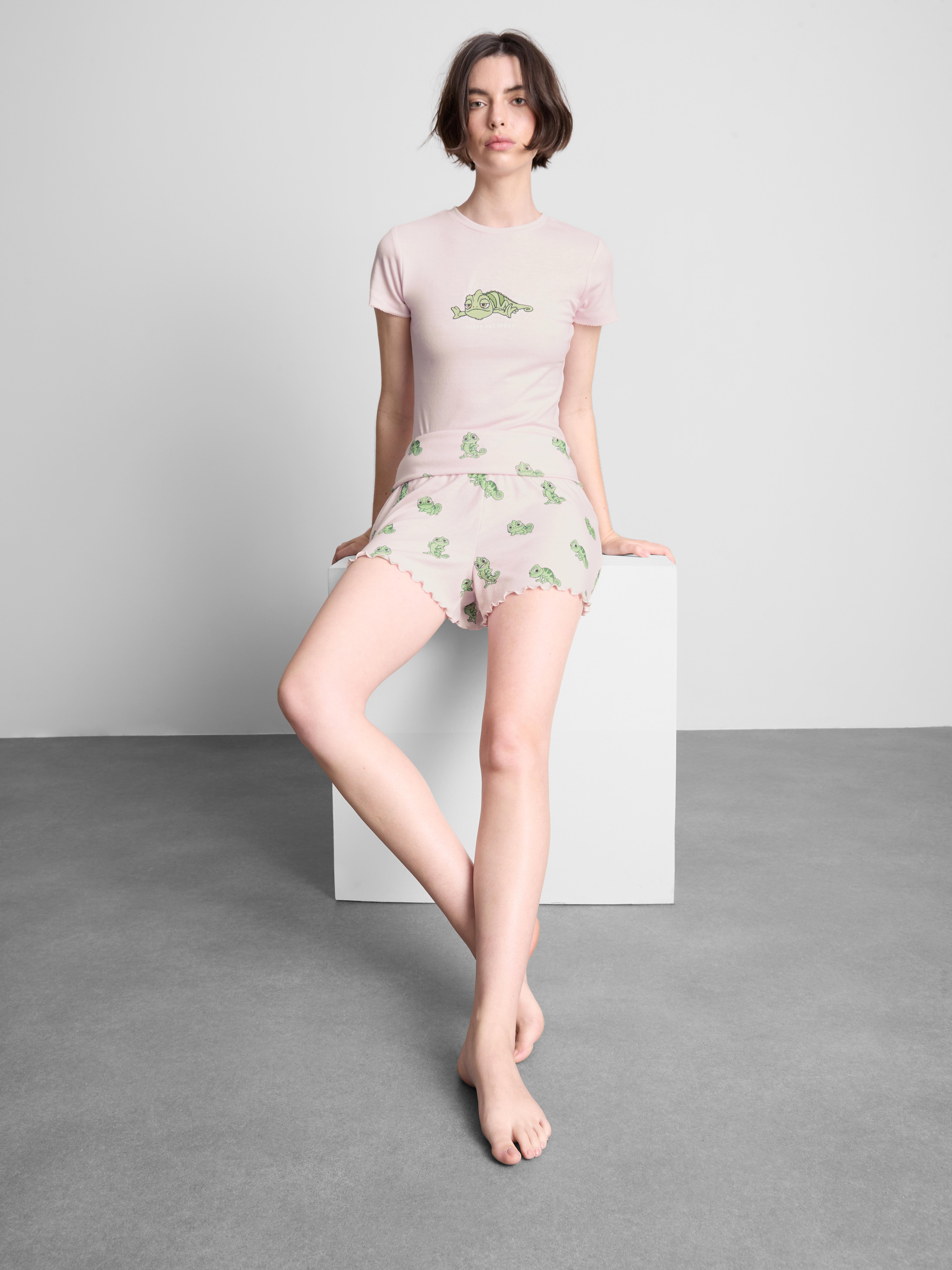 Disney's Tangled Pascal Pointelle Shorty Pajamas
