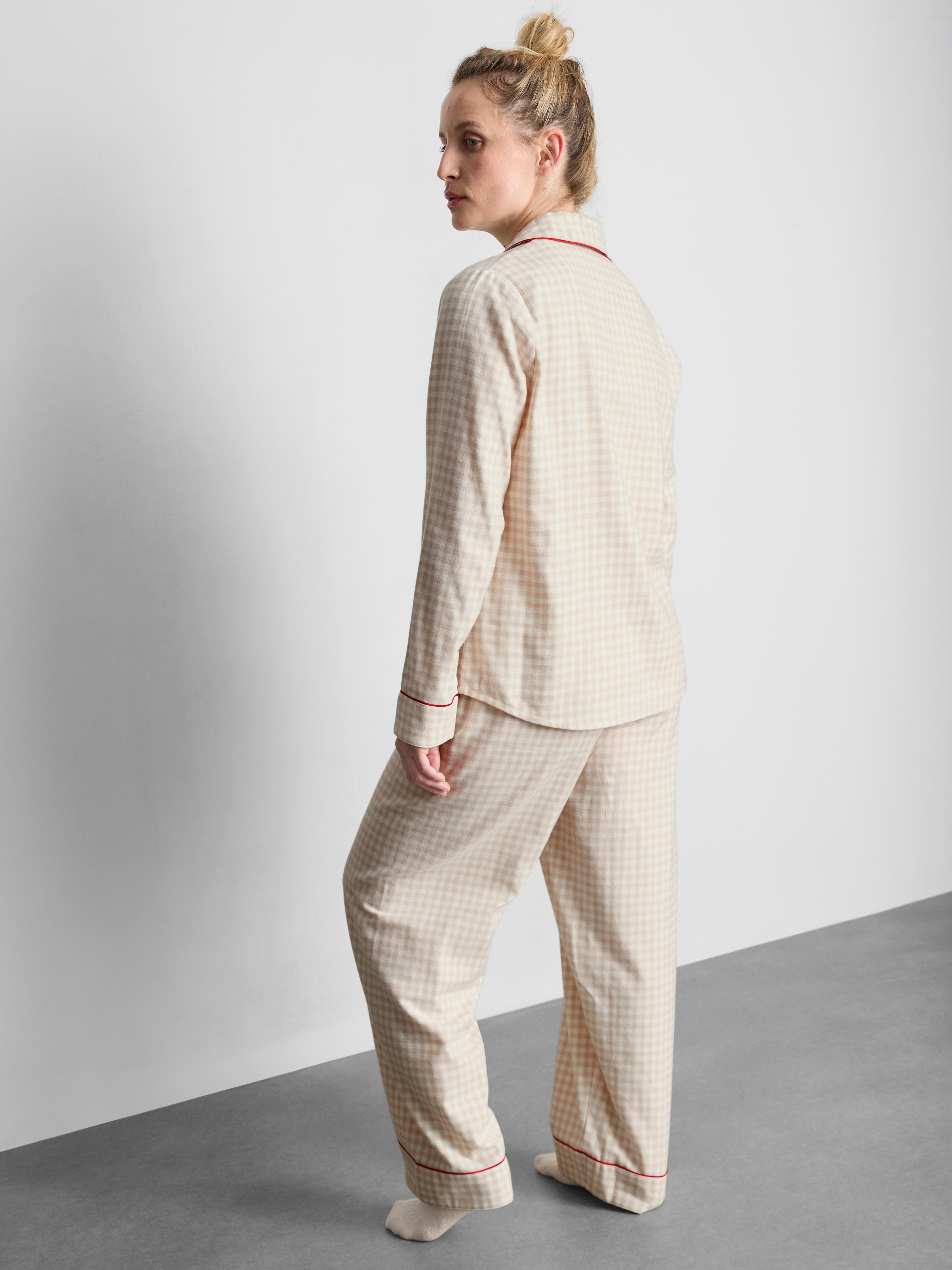 Pure Cotton Flannel Boyfriend Pajamas