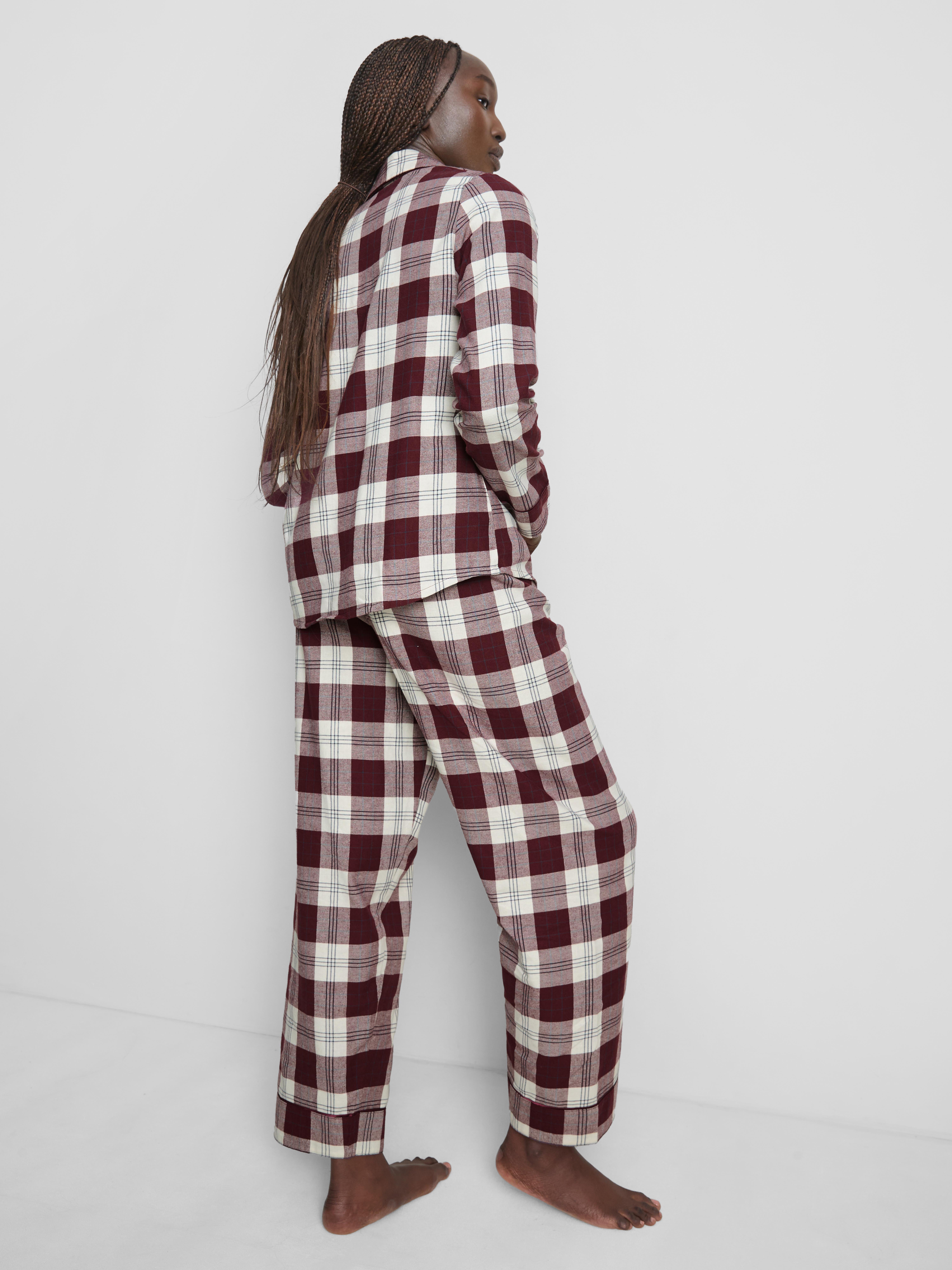 Pure Cotton Flannel Boyfriend Pyjamas
