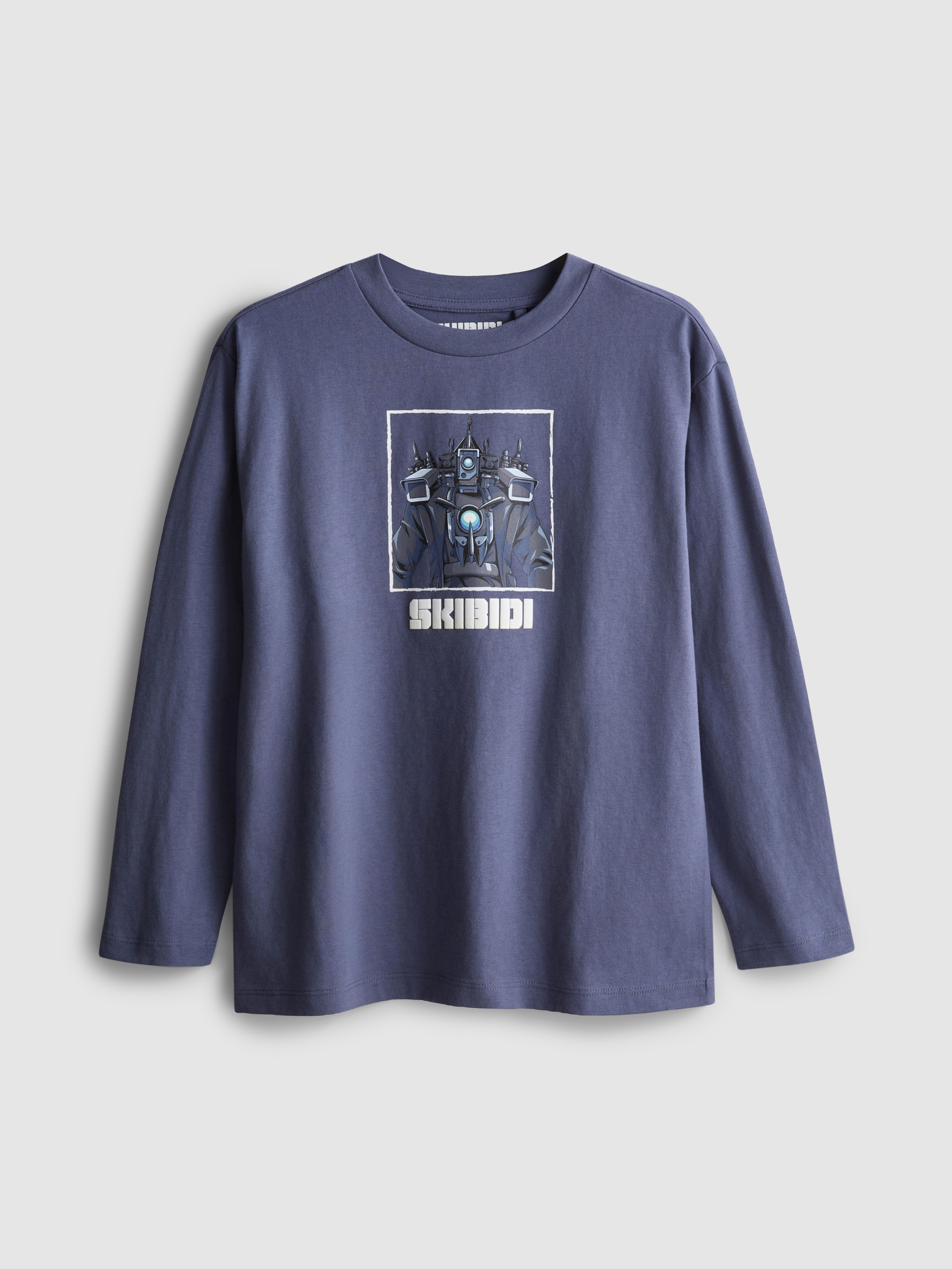 7-15yrs | Skibidi Long Sleeve T-Shirt