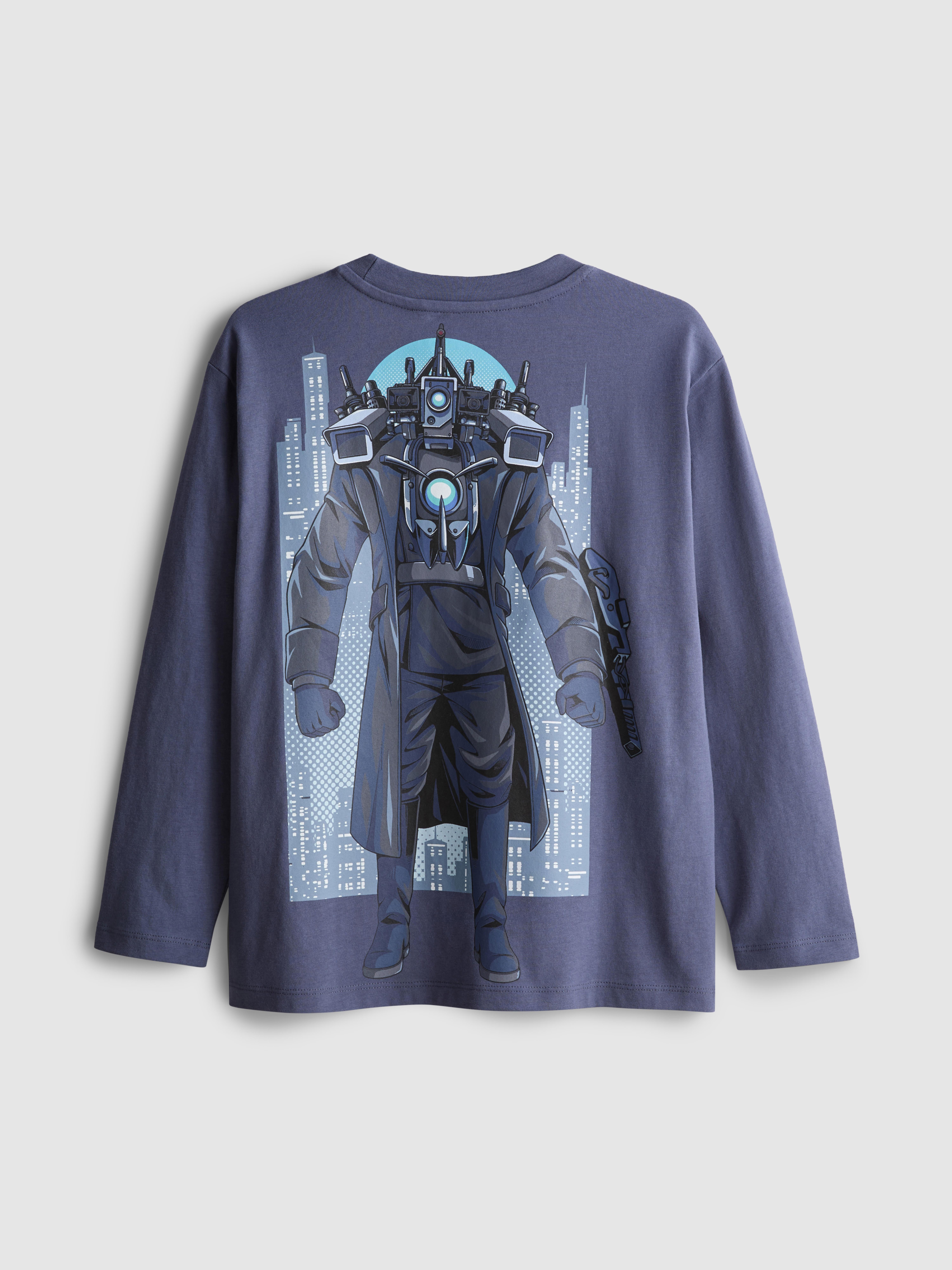 7-15yrs | Skibidi Long Sleeve T-Shirt