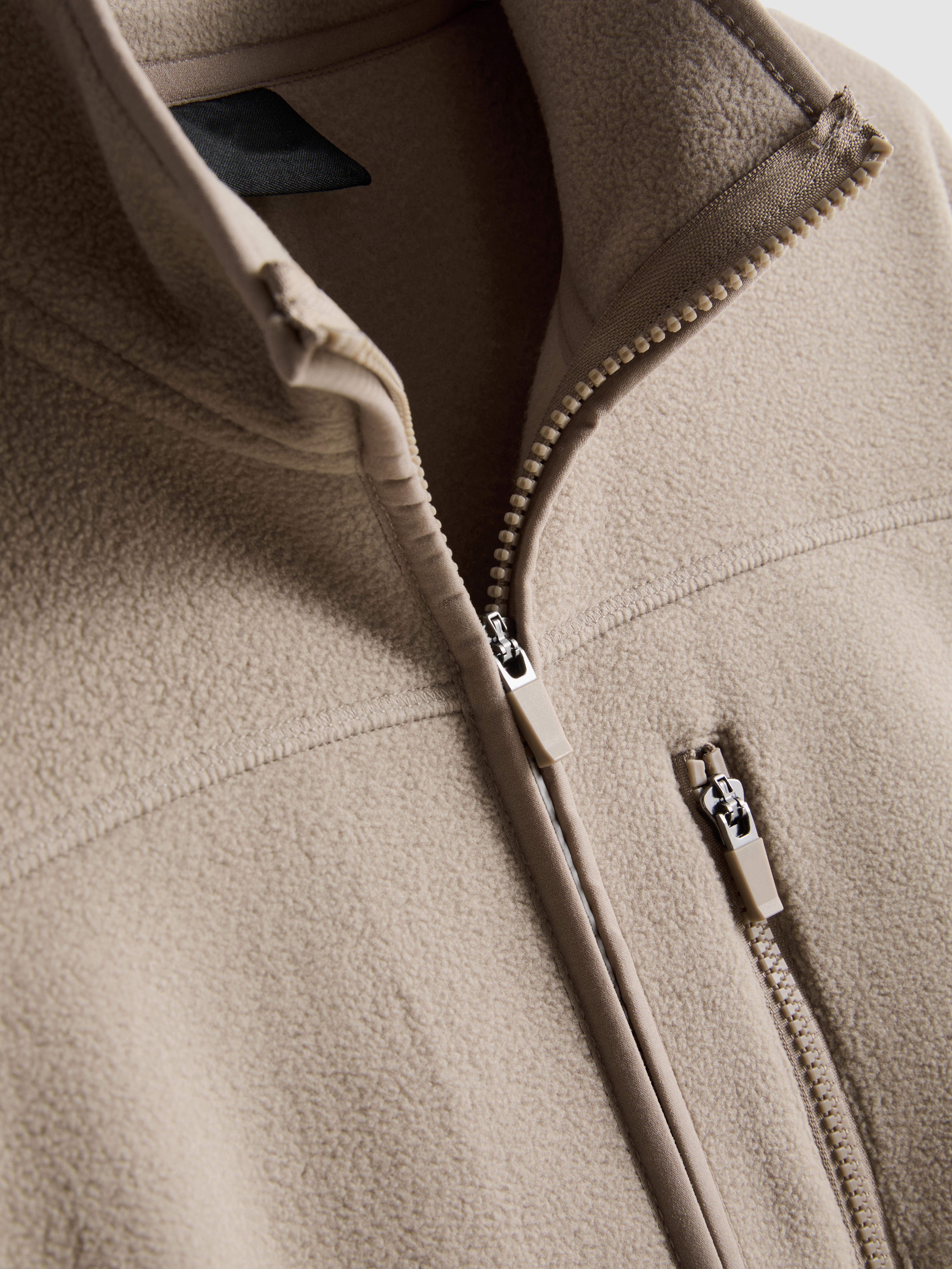 Fleecejacke mit Reißverschluss
