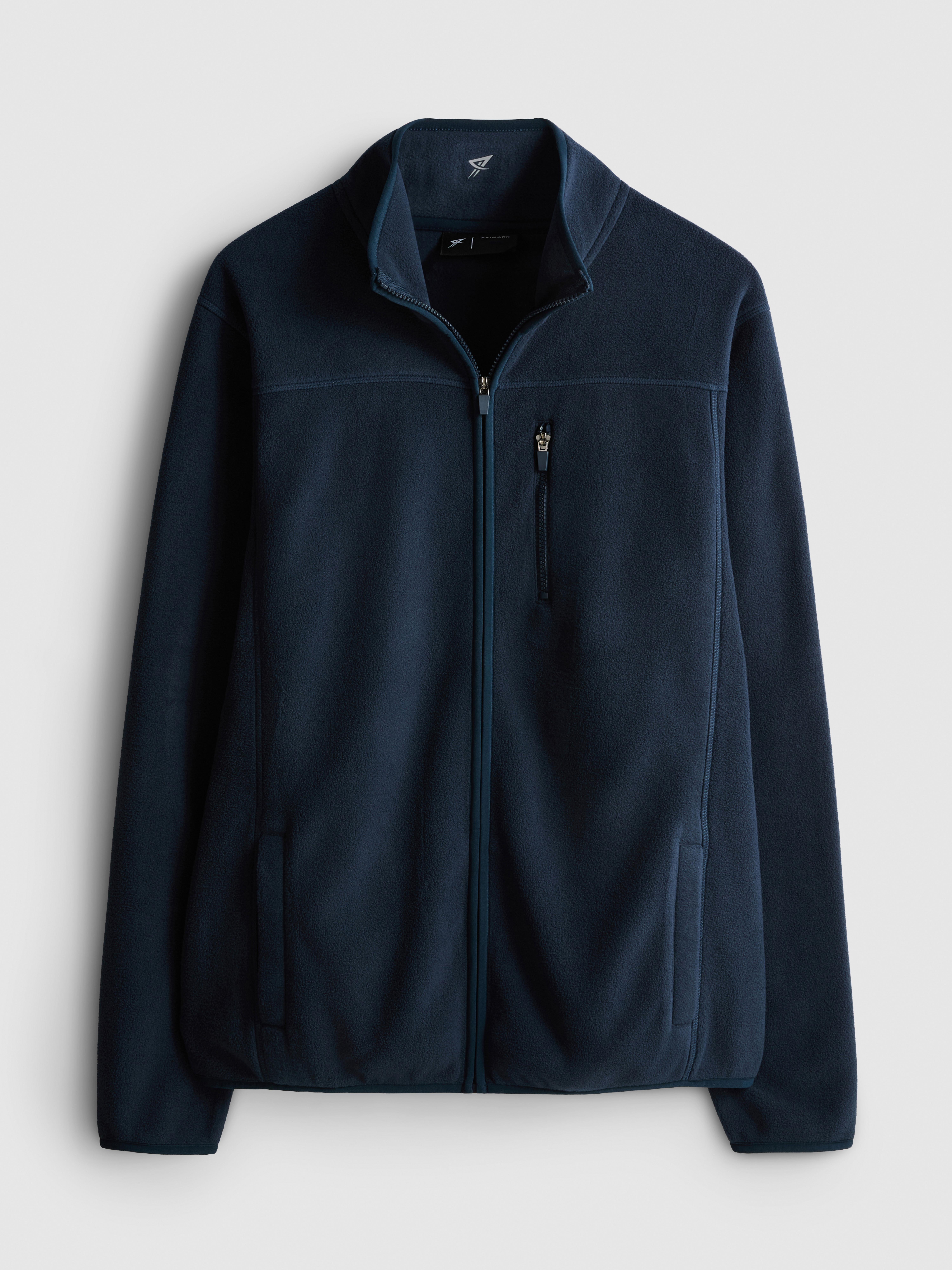 Zip-Up Fleece Jacket Navy
