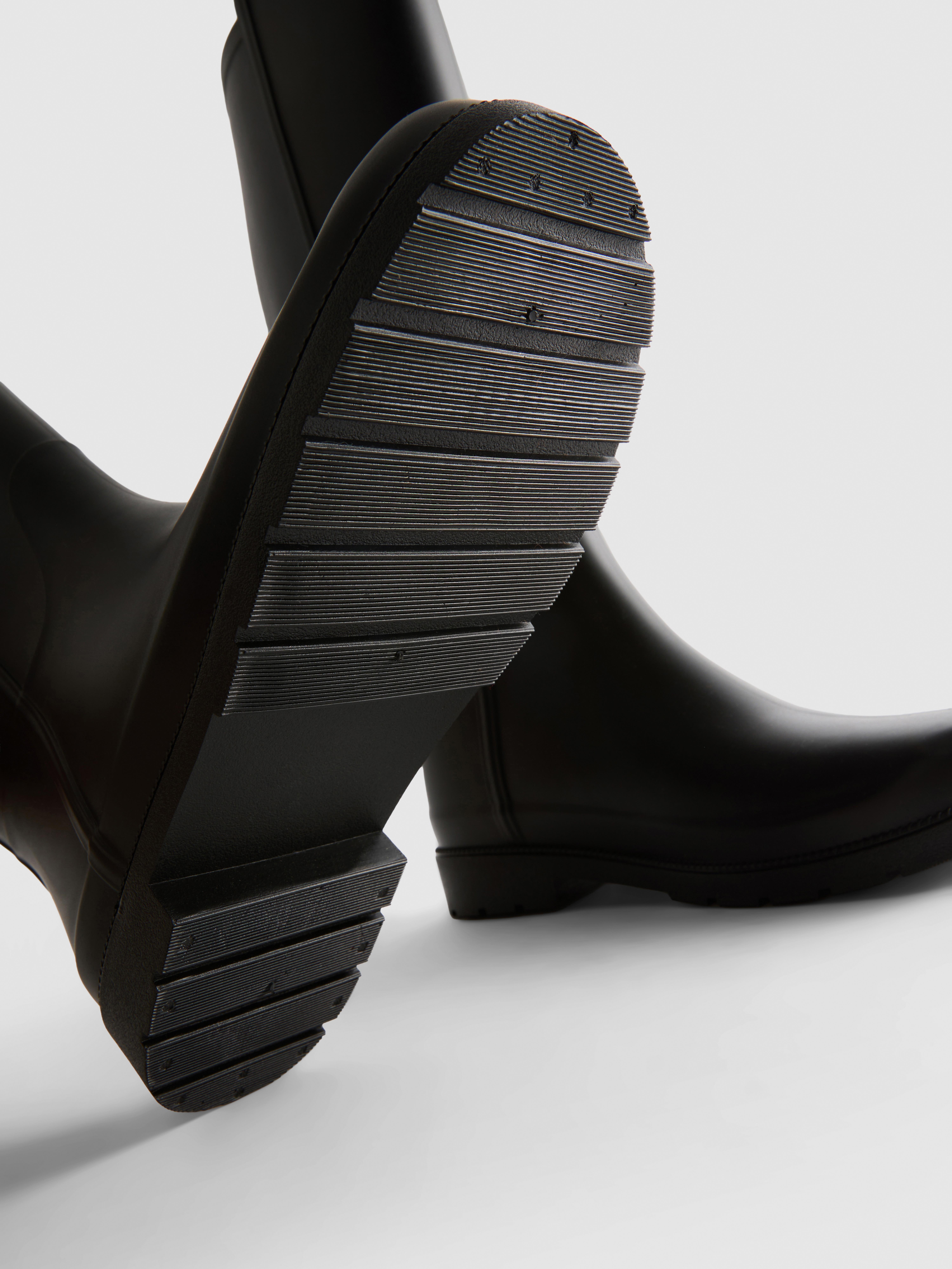 Sleek Knee High Rain Boots