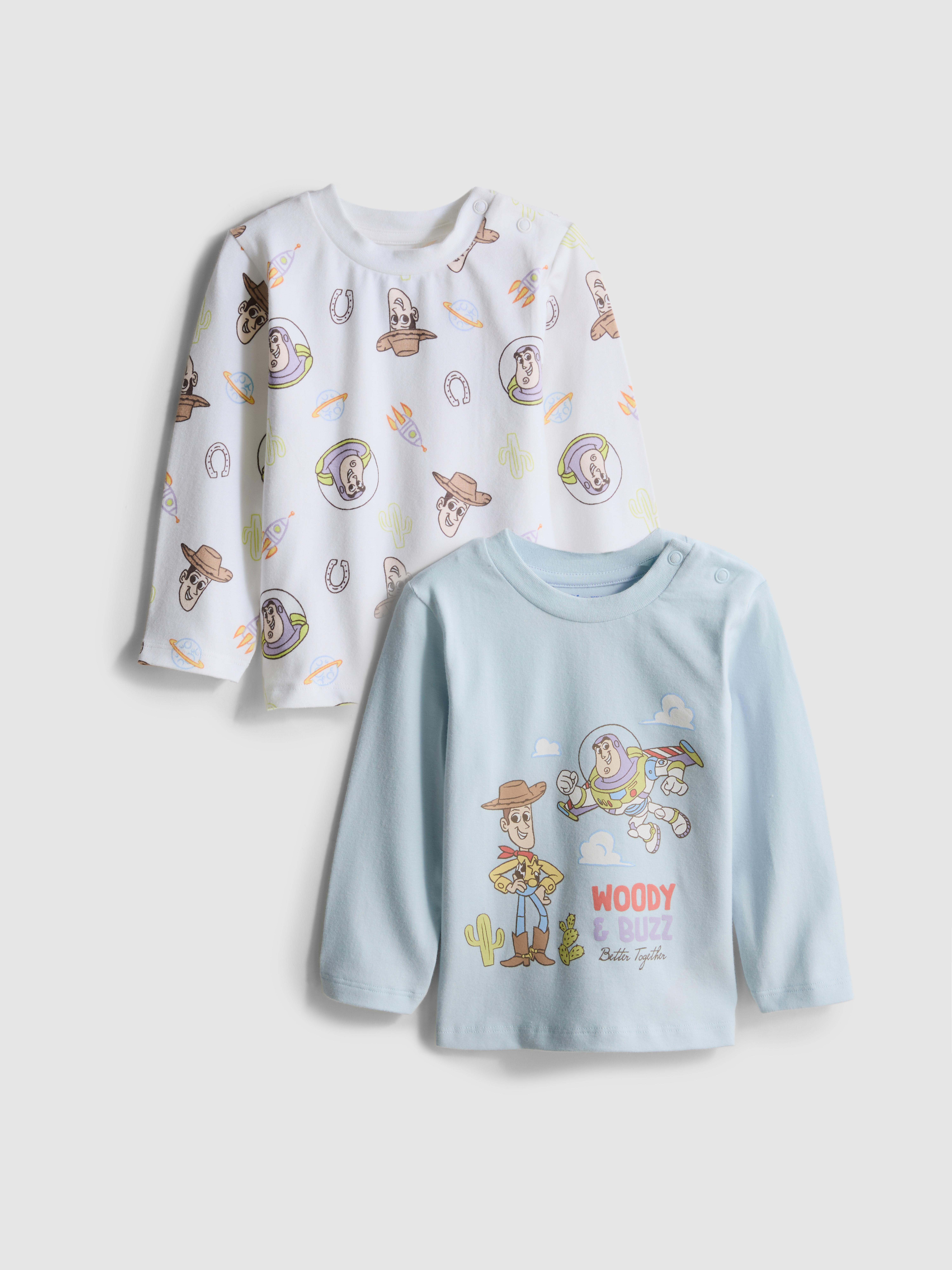0-18mths | 2pk Disney Pixar's Toy Story Long Sleeve Newborn T-Shirts