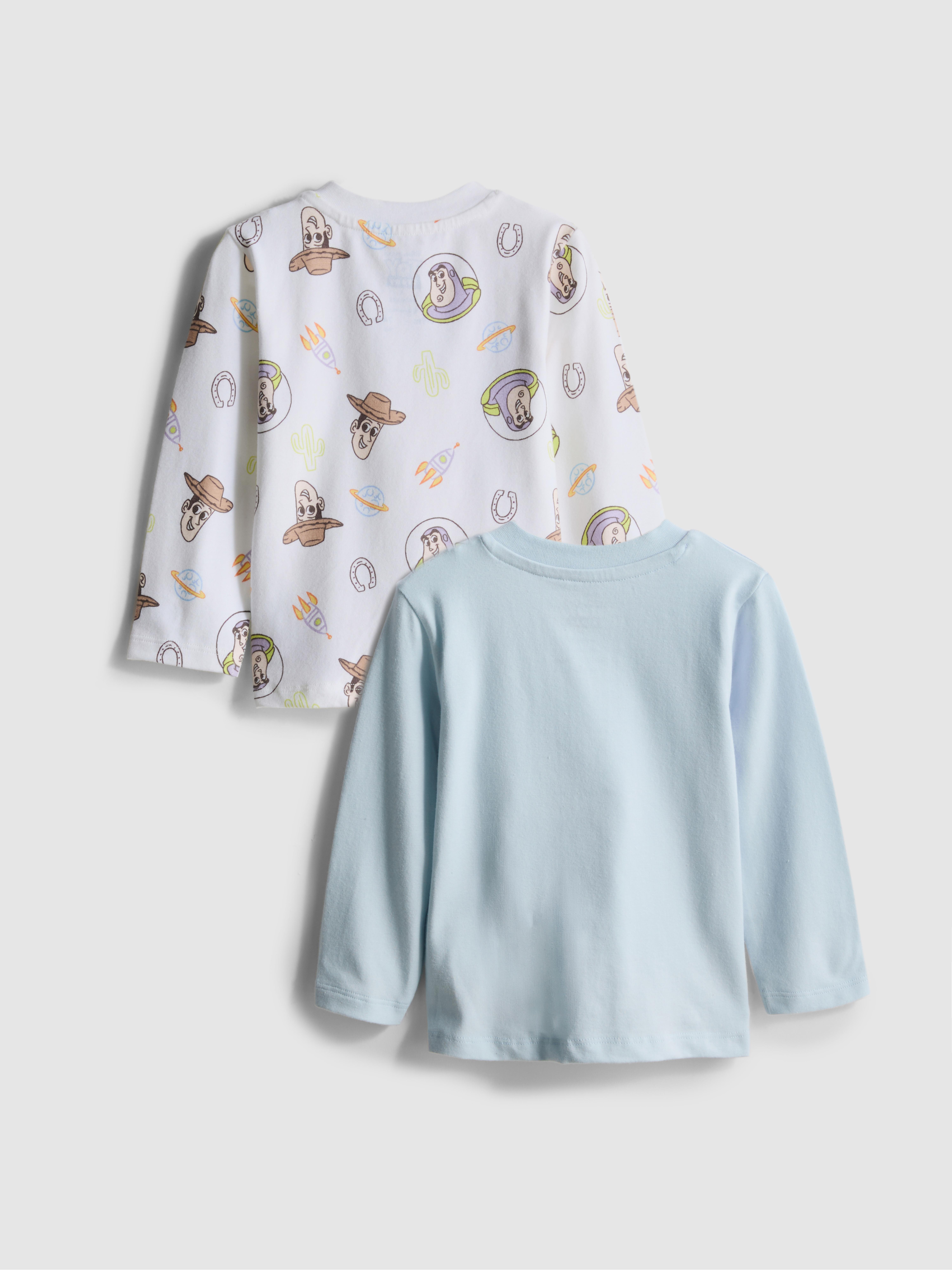 0-18mths | 2pk Disney Pixar's Toy Story Long Sleeve Newborn T-Shirts
