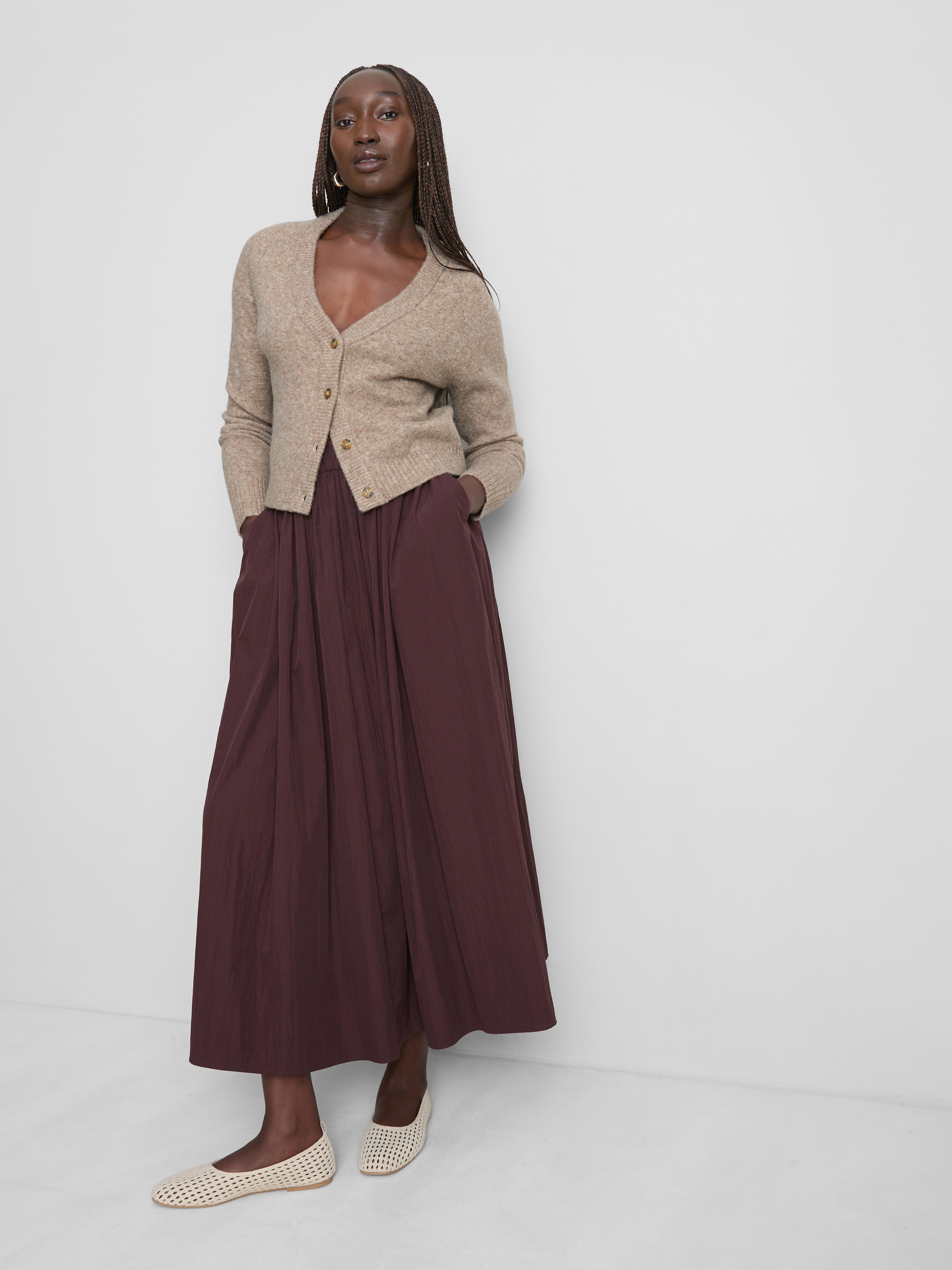 Womens Taupe Knitted V-Neck Cardigan | Primark