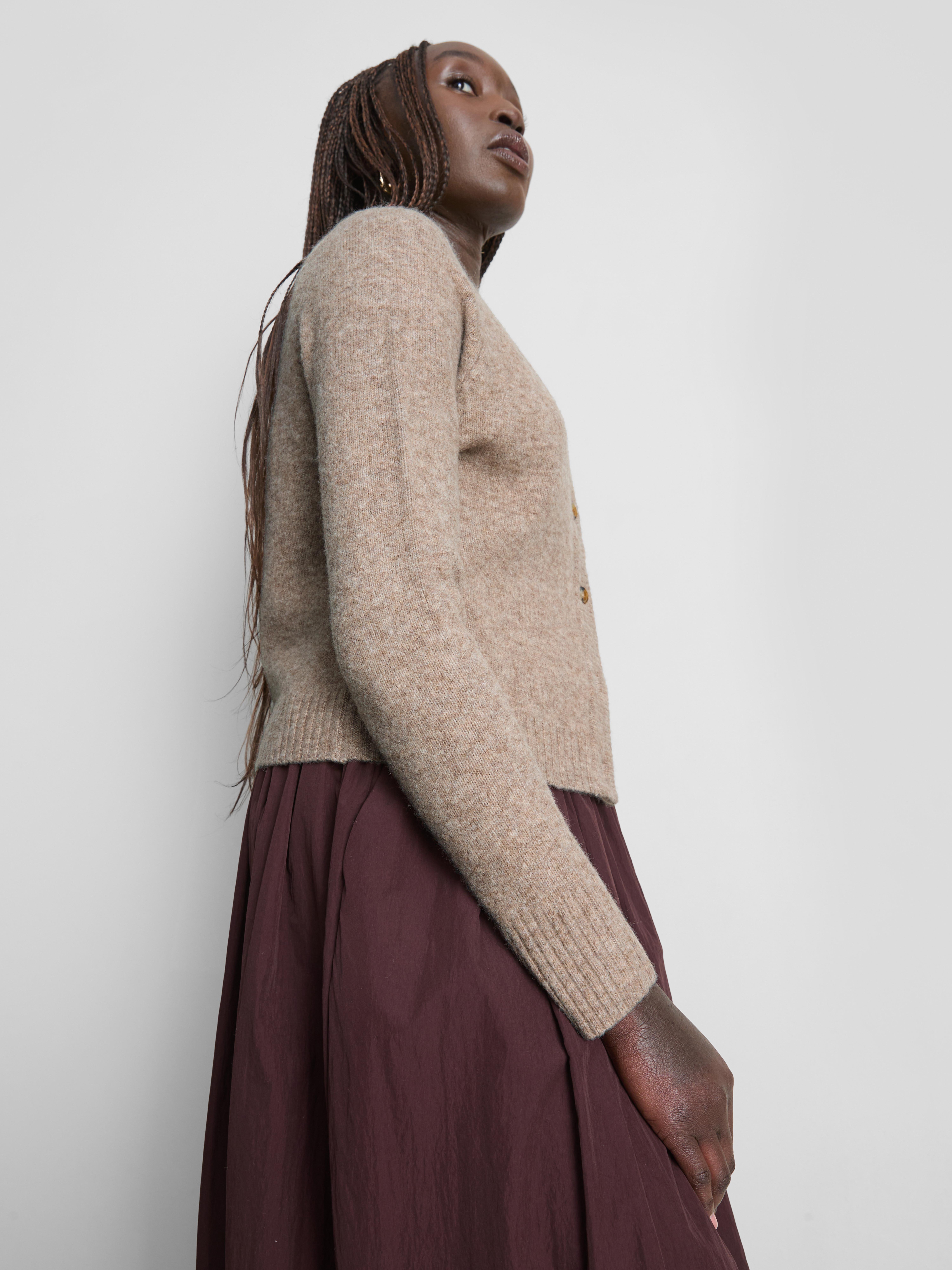 Knitted V-Neck Cardigan