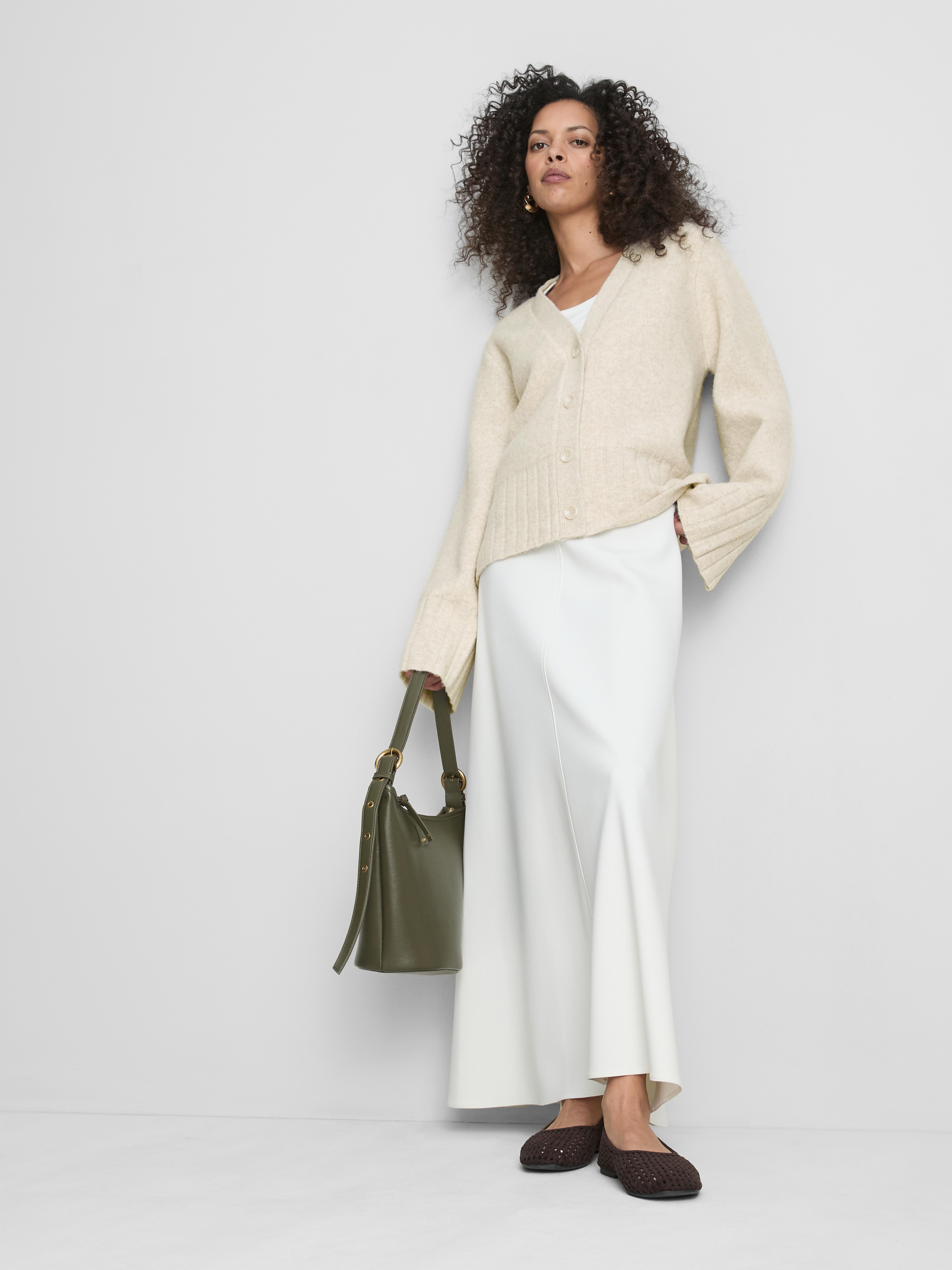 Relaxed Wide Sleeve Cardigan