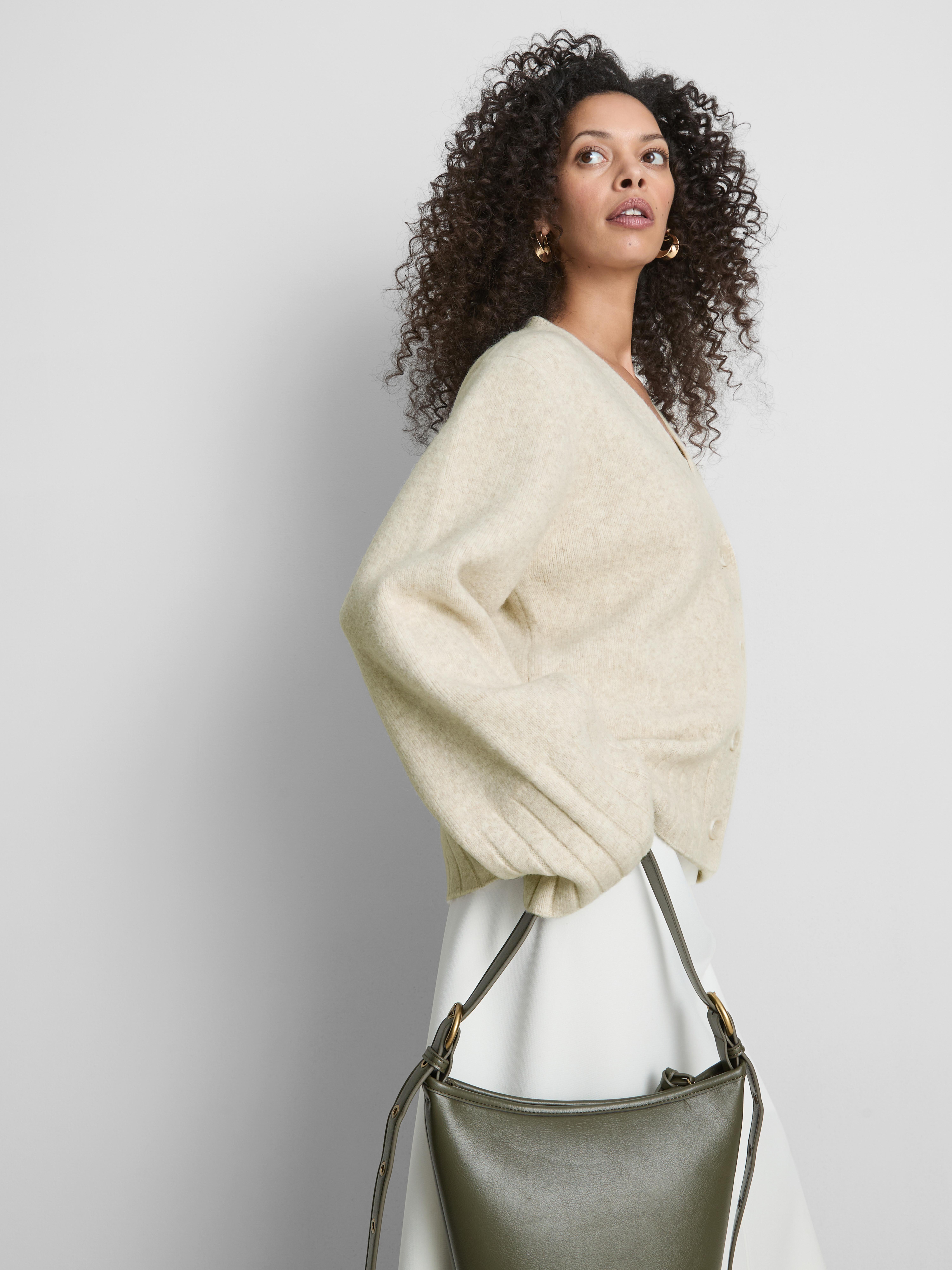 Relaxed Wide Sleeve Cardigan