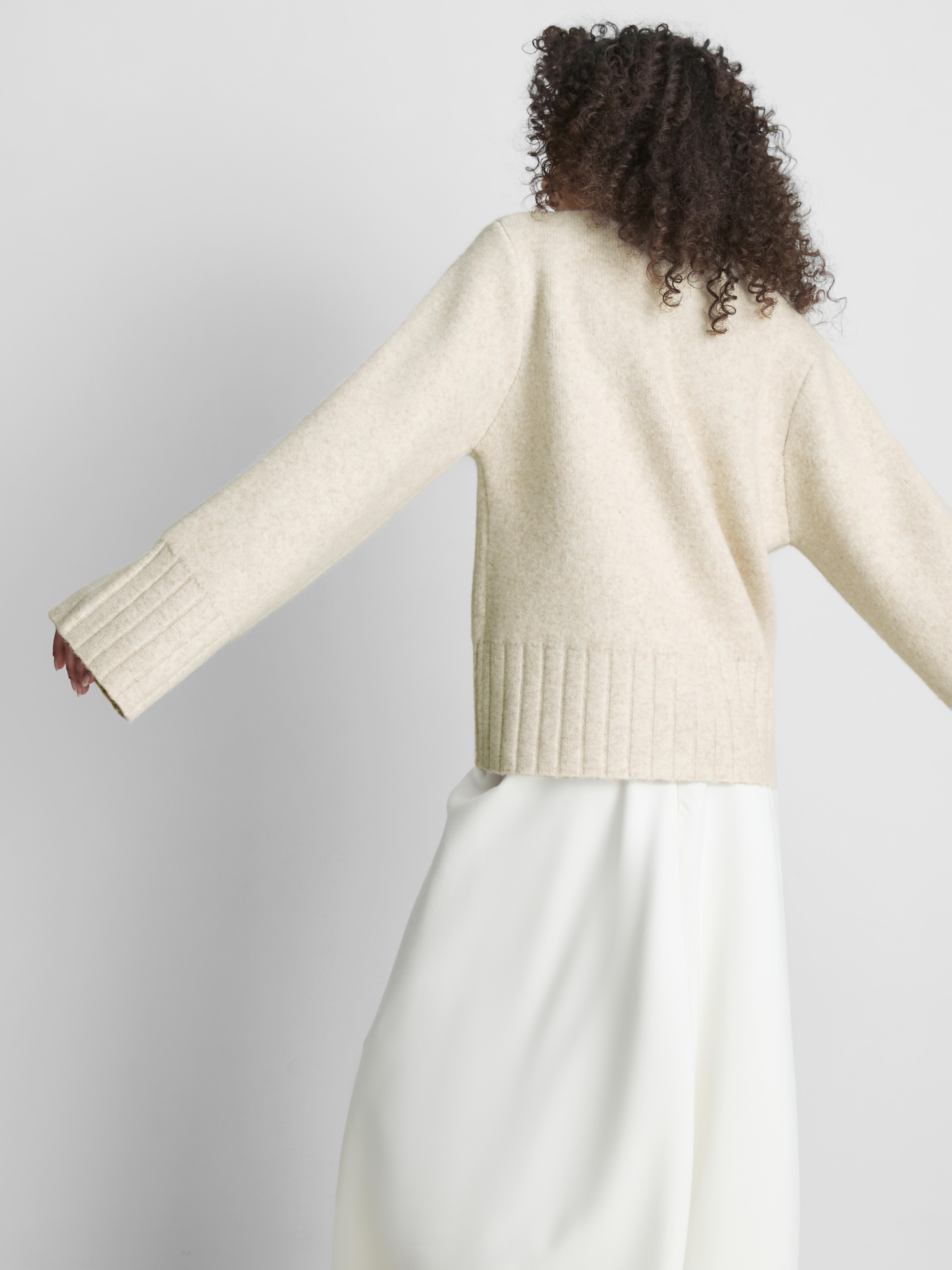 Relaxed Wide Sleeve Cardigan