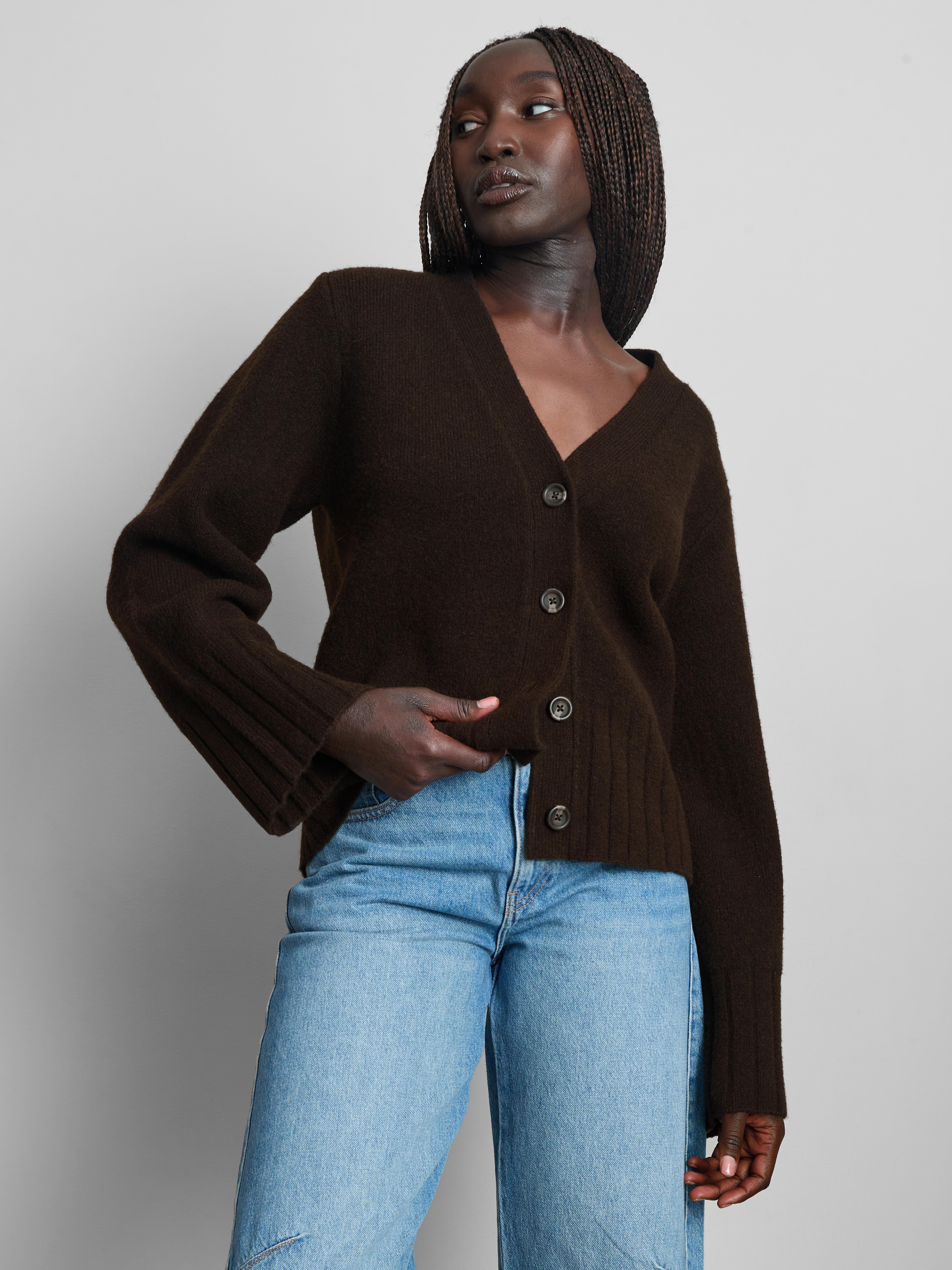 Relaxed Wide Sleeve Cardigan