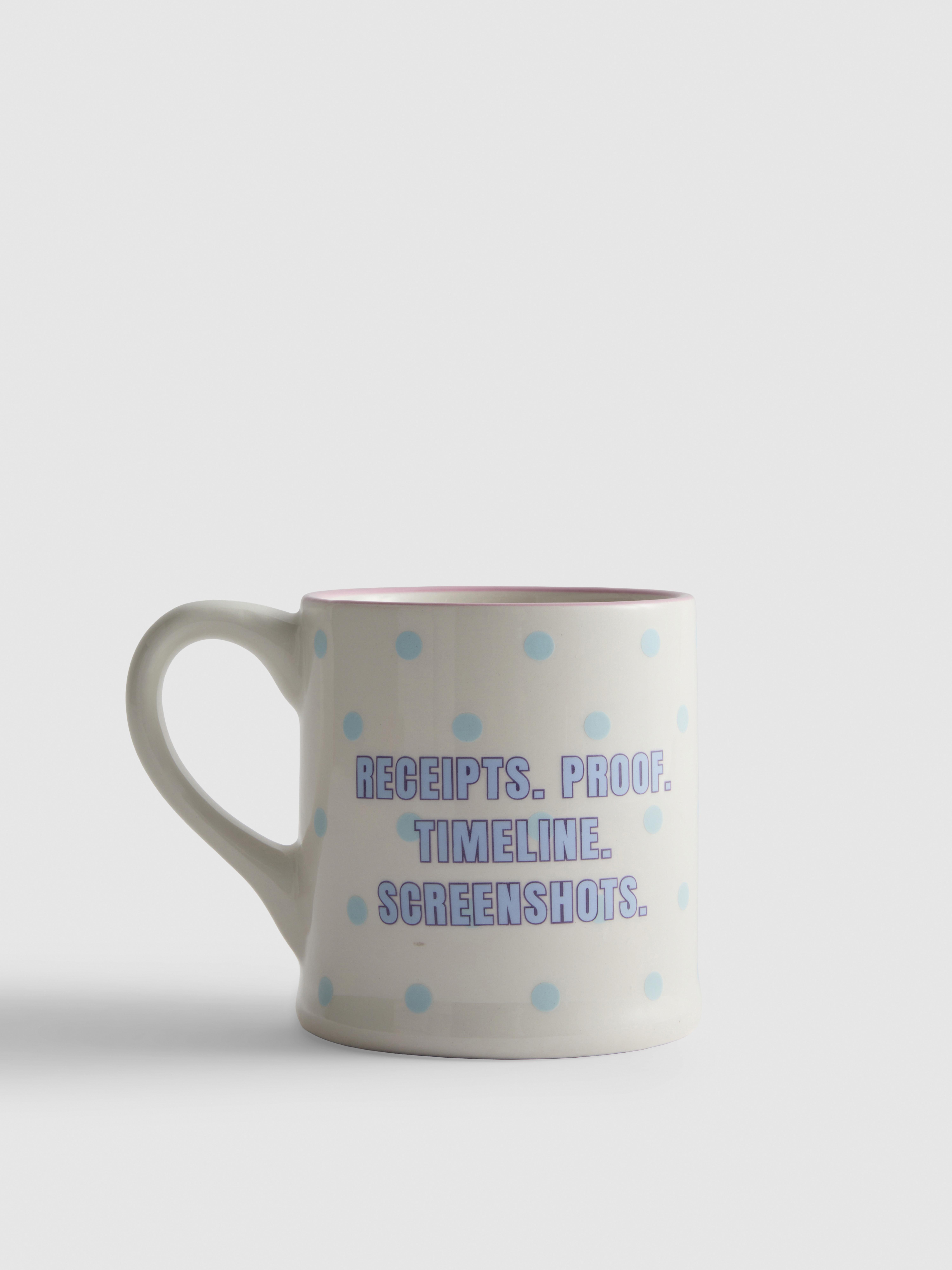 Polka Dot Slogan Mug