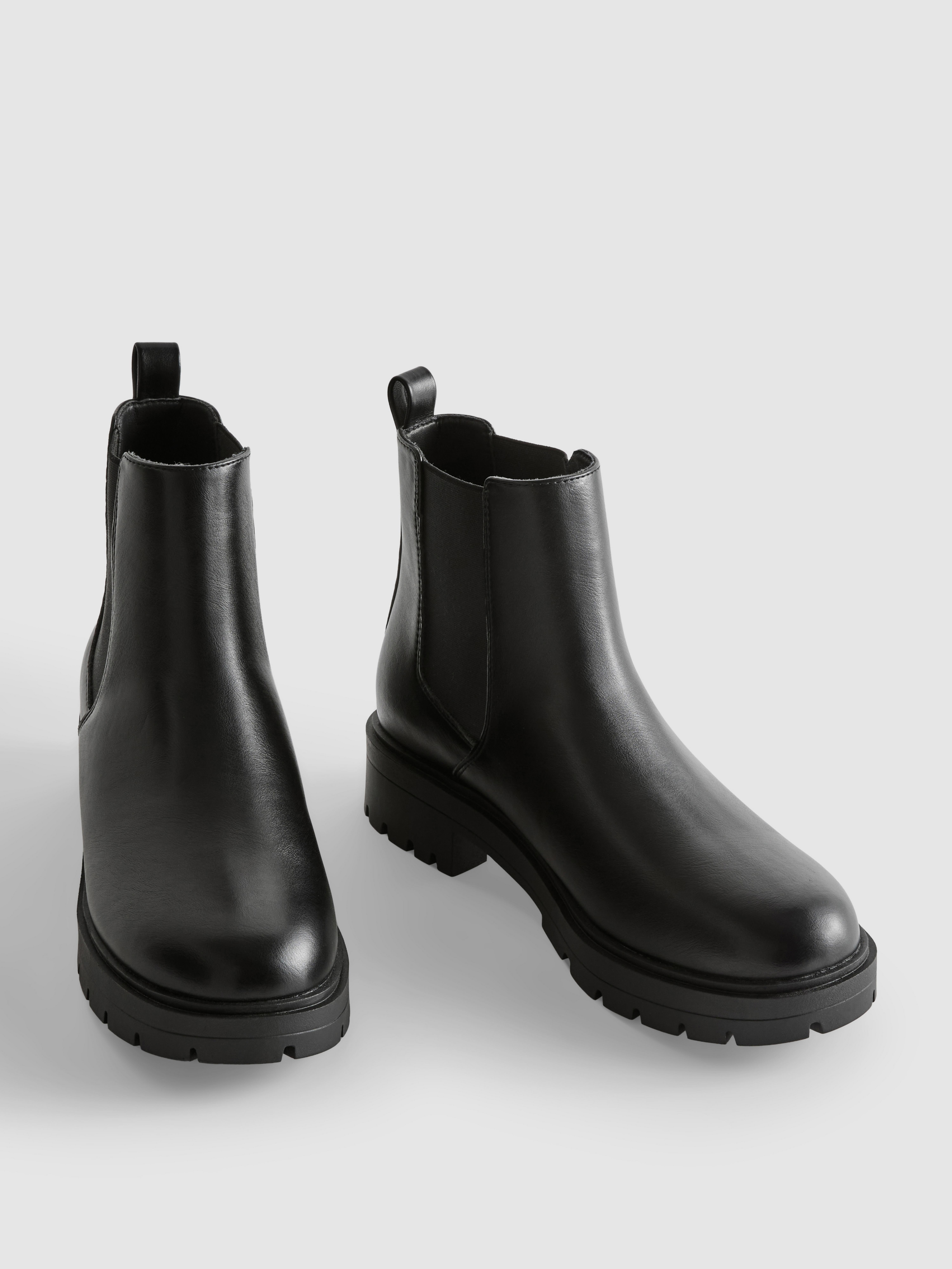 Robuuste Chelsea-boots van imitatieleer