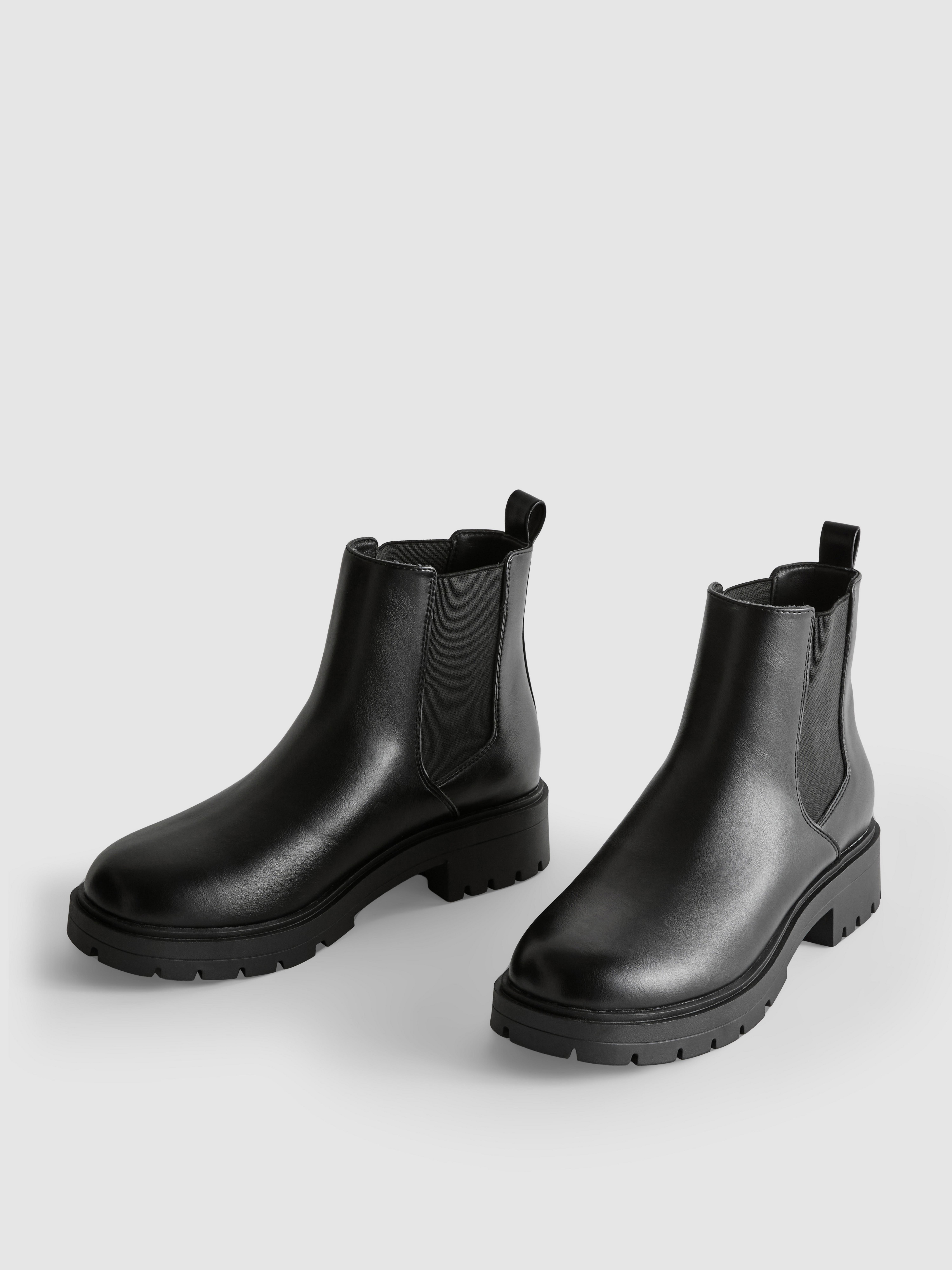 Robuuste Chelsea-boots van imitatieleer
