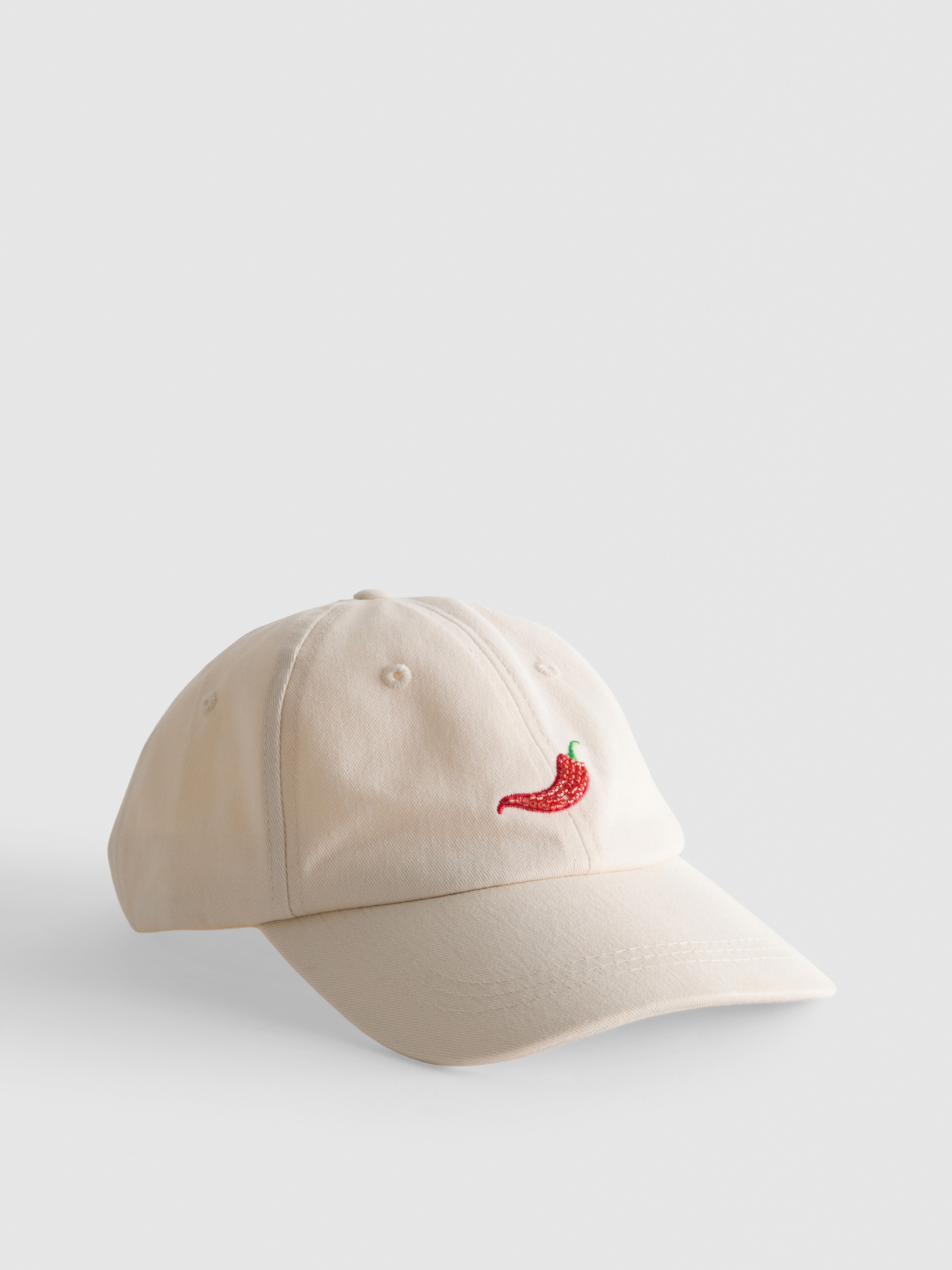 Cotton Chilli Embroidered Cap