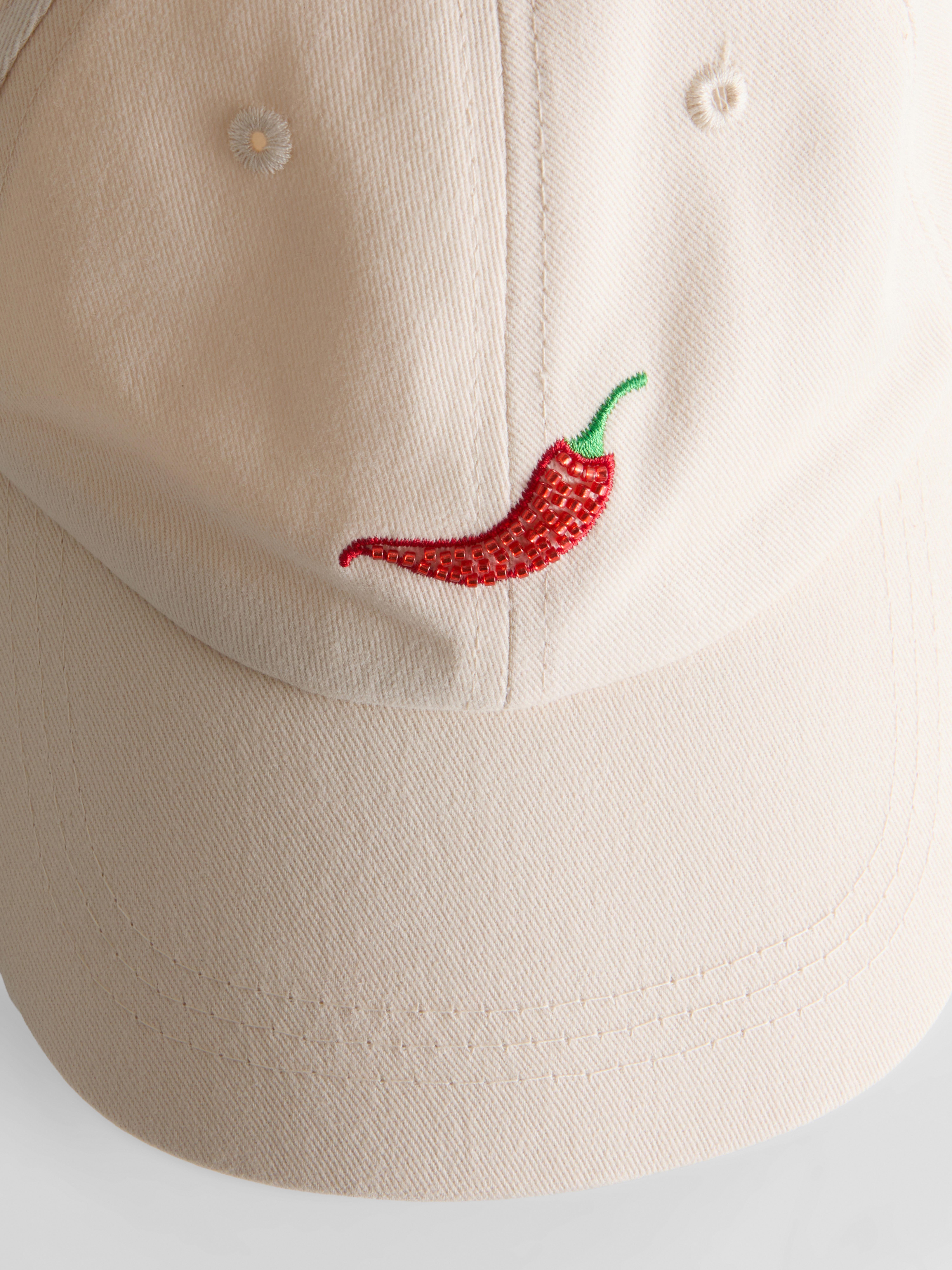 Cotton Chilli Embroidered Cap