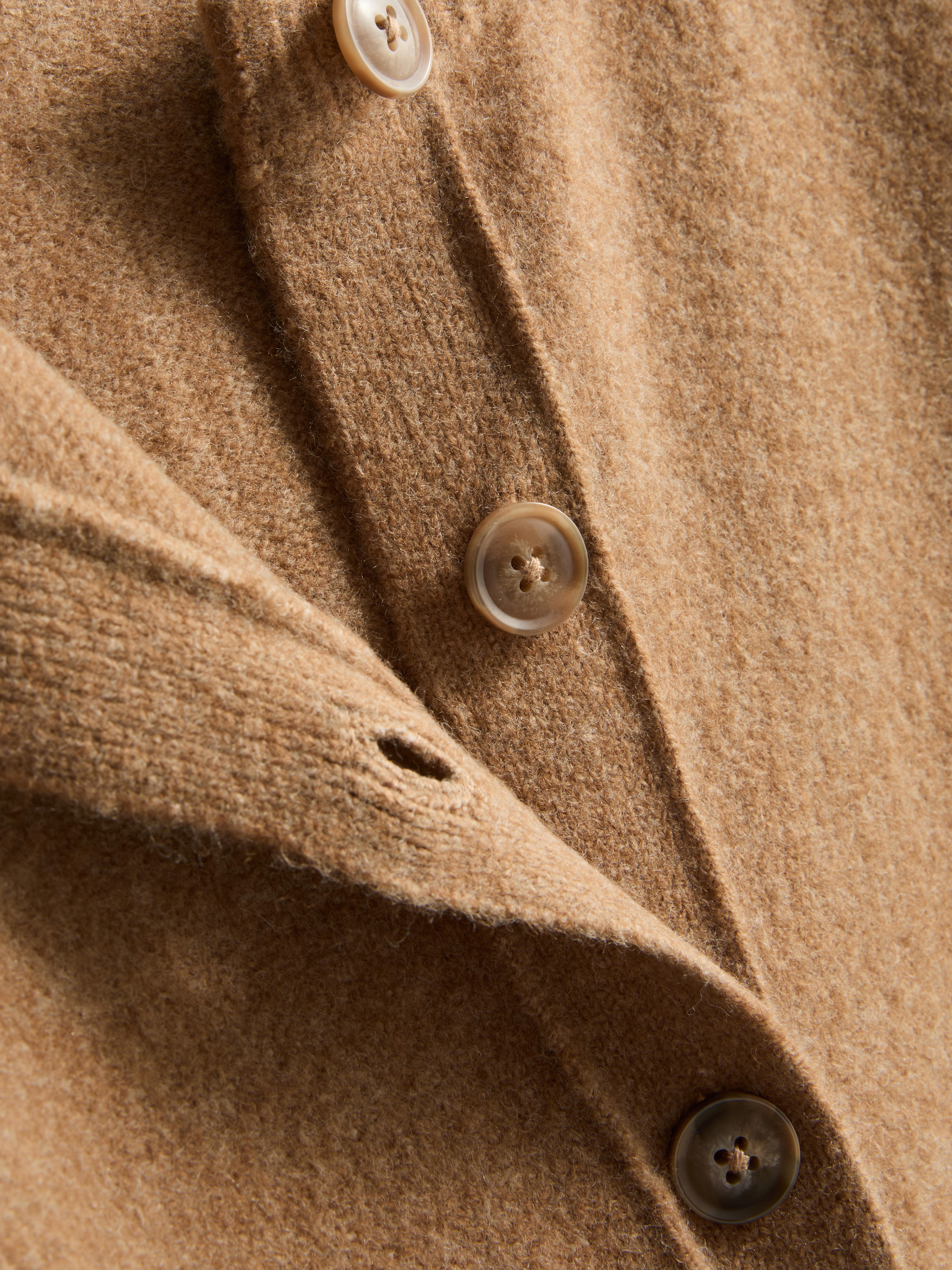 Relaxed Knitted Crew Neck Cardigan